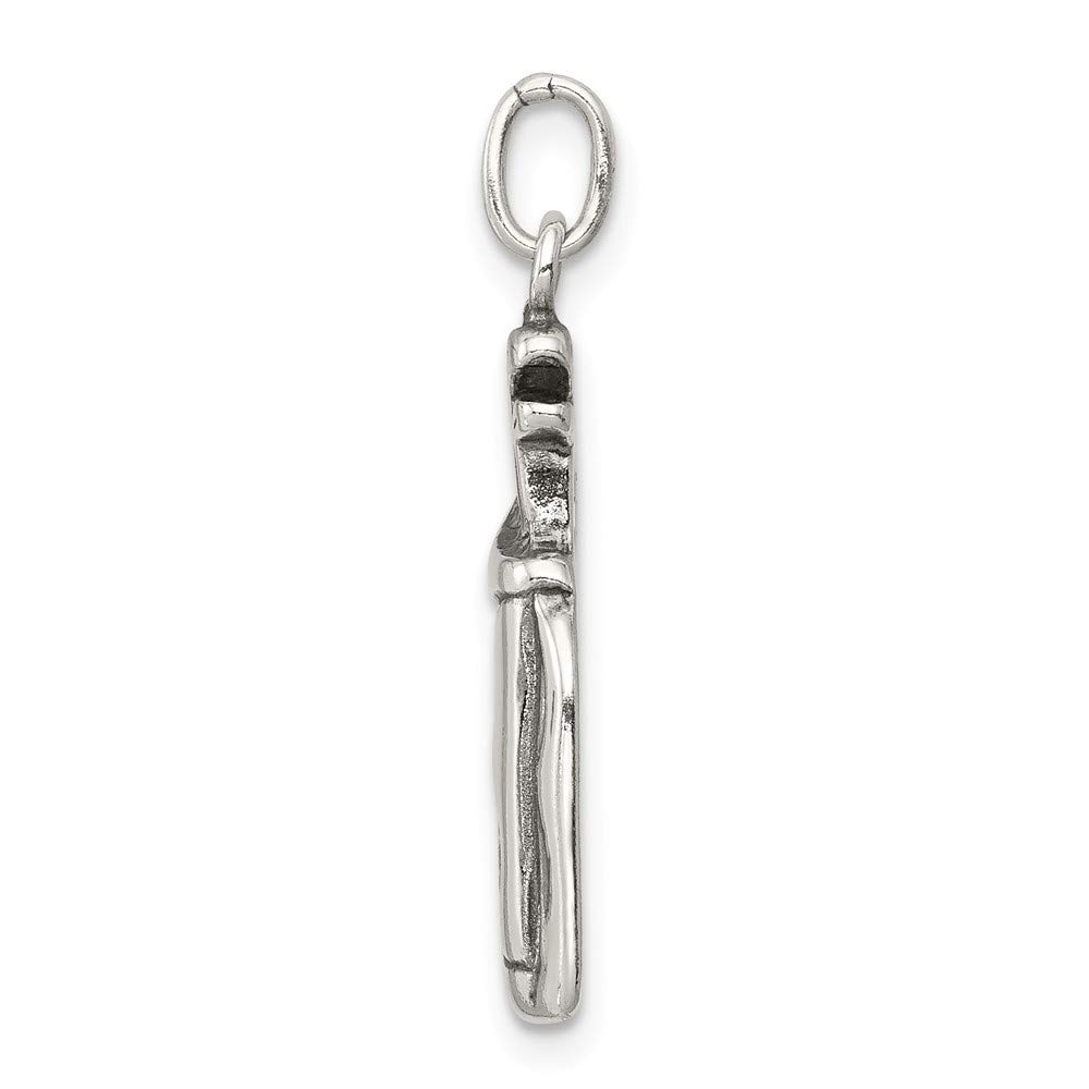 Vintage 925 Sterling Silver Golf Club Bag Charm - Handmade Antique Jewelry for Golf Enthusiasts | Perfect for Golf Bags, Keychains & Gifts
