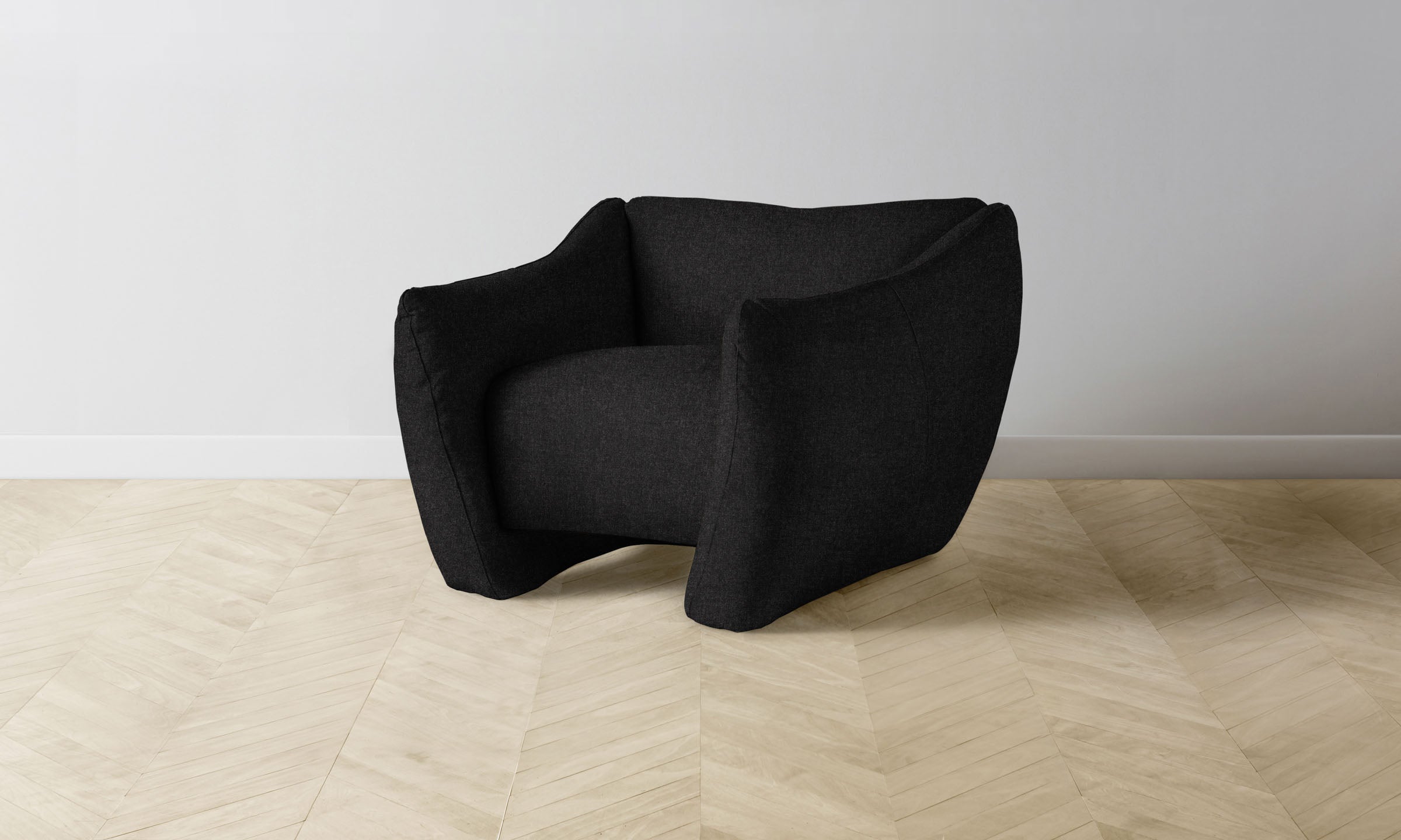 The Bond Chair - Premium Italian Brushed Wool Pepper Fabric Office Chair for Executive Workspace & Home Office - Ergonomic Design for Comfortable All-Day Sitting