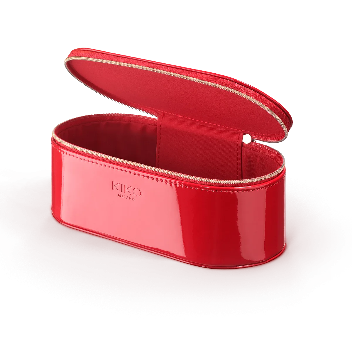KIKO Necessaire Gloss Supreme Makeup Bag - Waterproof & Travel-Friendly Cosmetic Organizer for Women | Perfect for Travel, Gym & Everyday Use