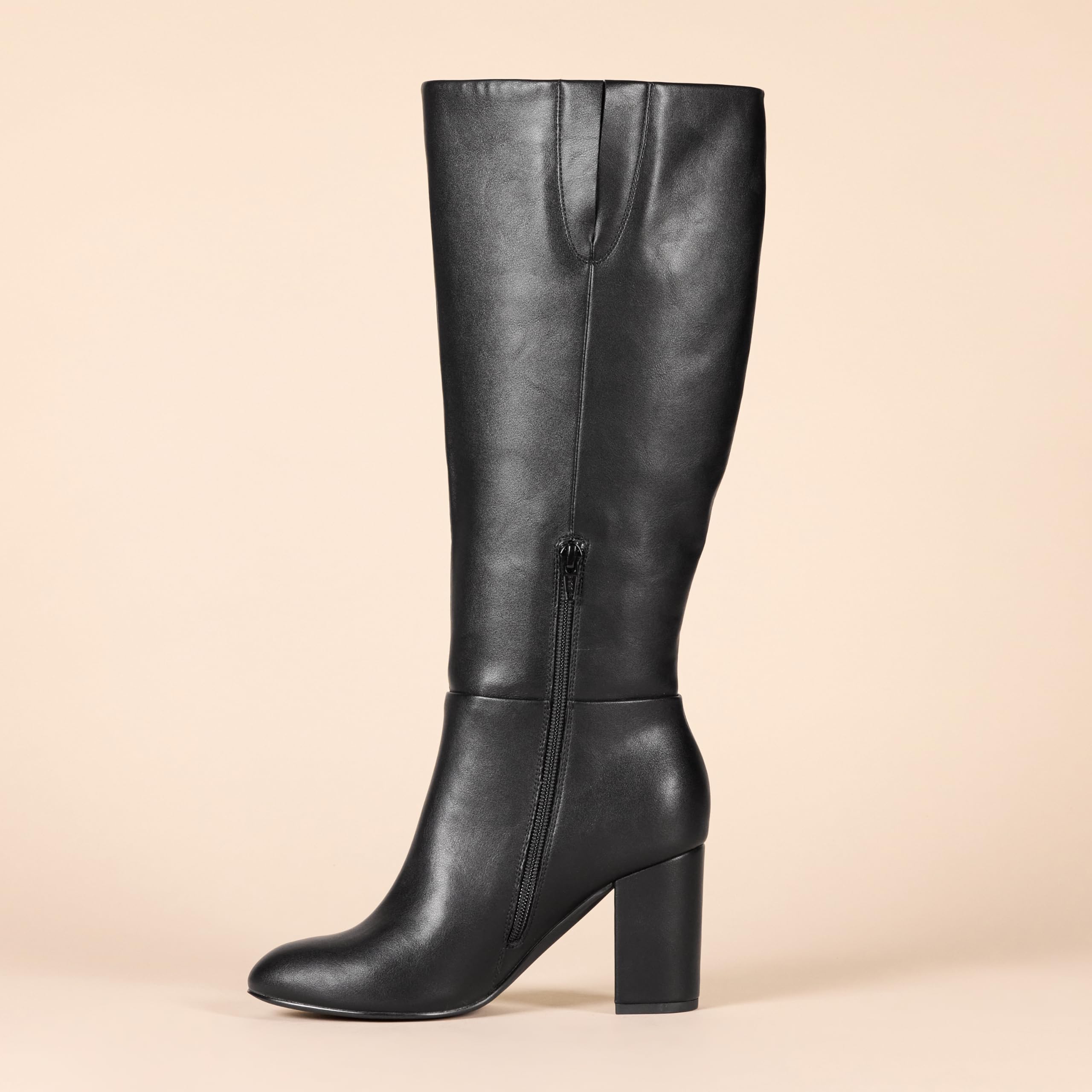 Amazon Essentials Women's Tall Heel Boots - Comfortable & Stylish Ankle Boots for Women, Perfect for Office, Party & Fall Fashion