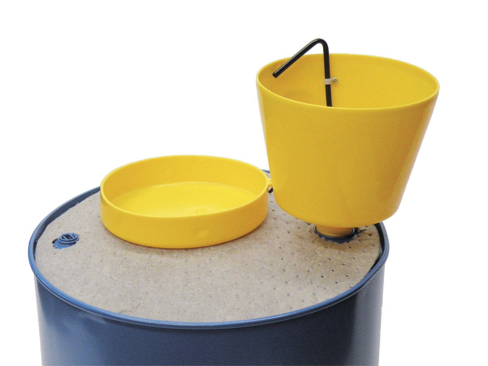 WirthCo 32015 Funnel King E-Z Smart Drum Funnel - 2 Gallon Capacity | Heavy Duty Oil & Fluid Transfer | Perfect for Automotive, Marine & Industrial Use