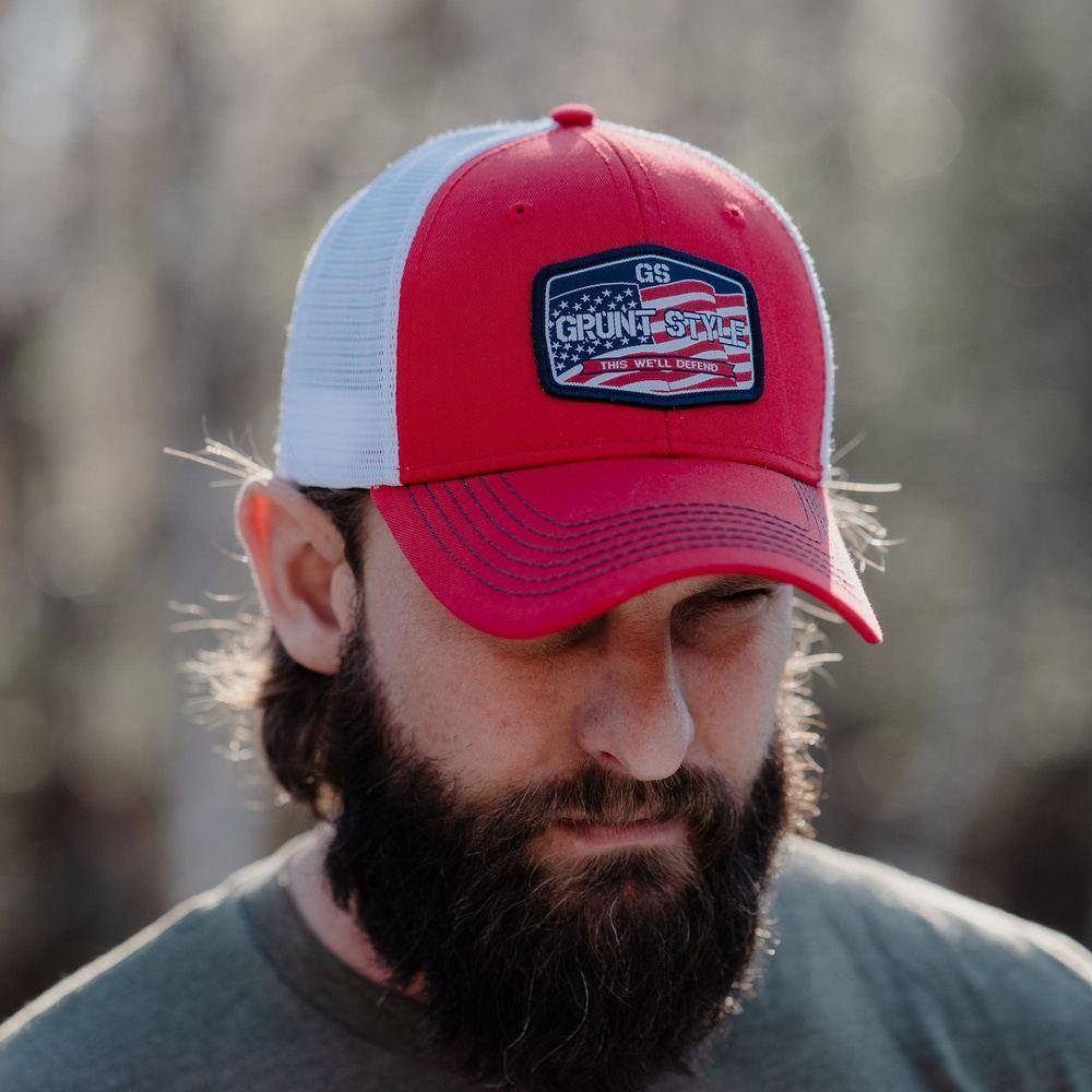 Old Glory Patch Hat - Patriotic American Flag Embroidered Cap for Men & Women - Perfect for 4th of July, Veterans Day & Outdoor Activities