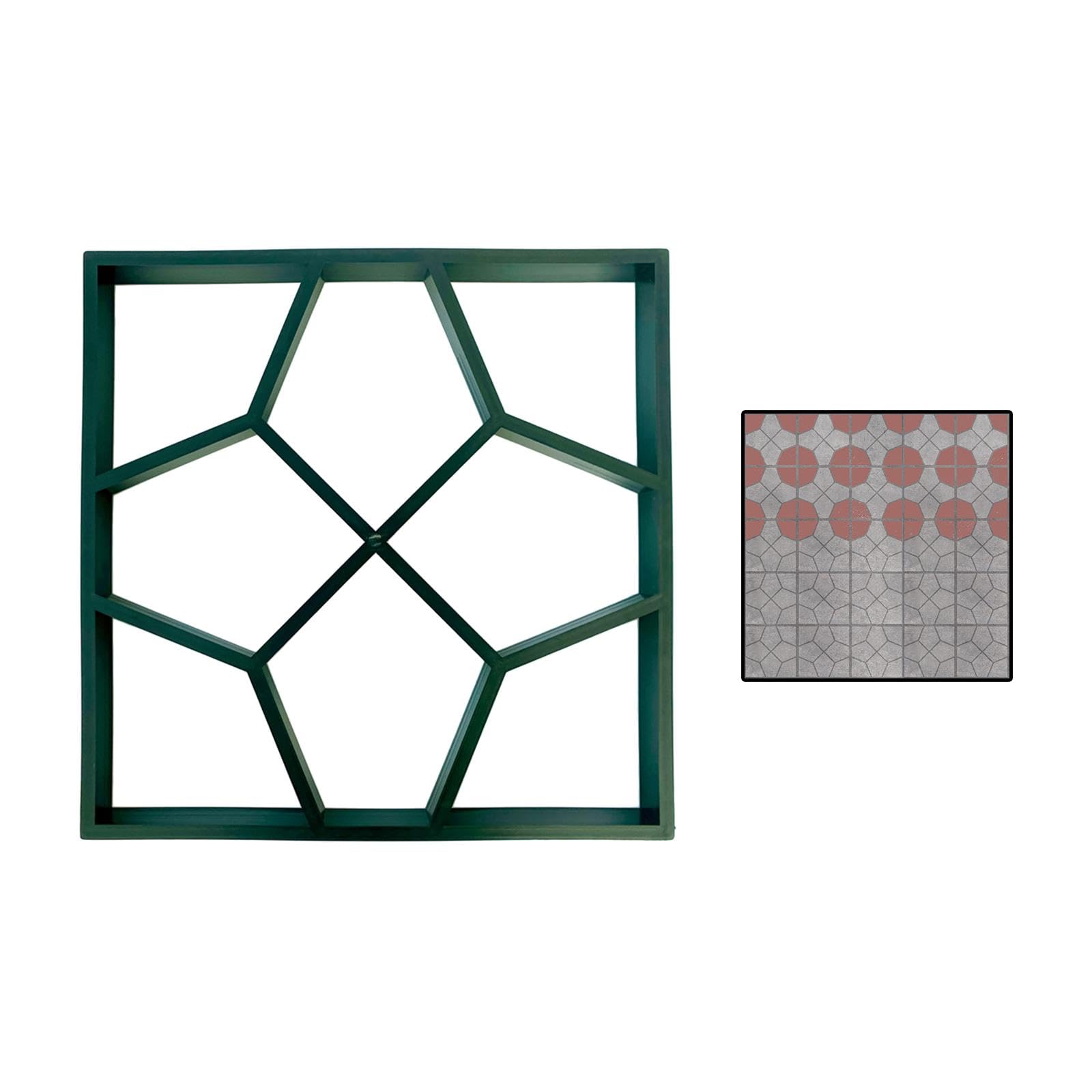 MYCENSE Walk Path Maker Stepping Stone Paver - Concrete Molding for Garden Pathways, Patios & Landscaping (Style A) - DIY Garden Path, Walkway & Yard Decoration Project