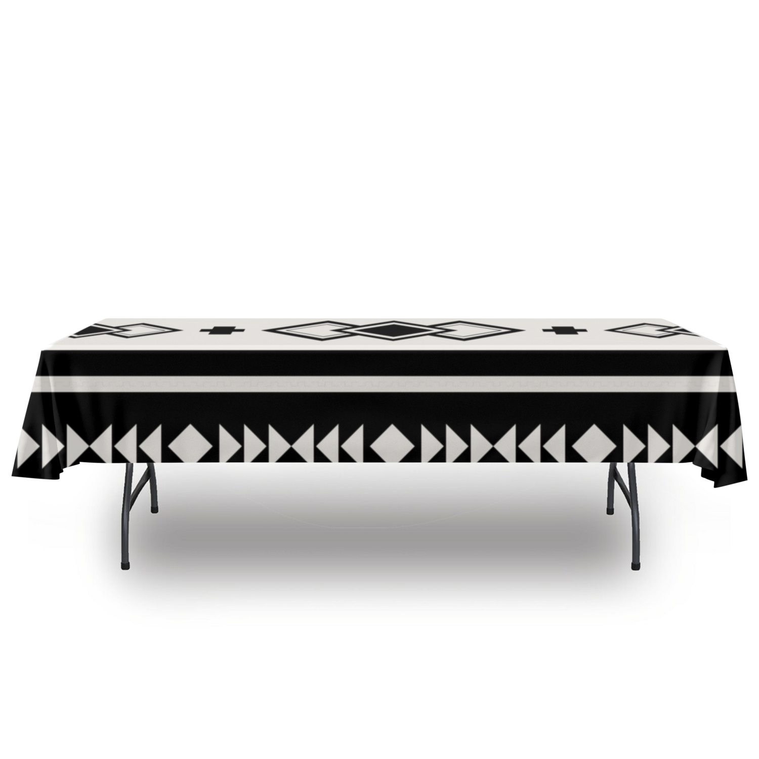 Southwestern Boho Tablecloth - Stylish Polyester Table Cover for Dining, Kitchen, and Outdoor Picnics