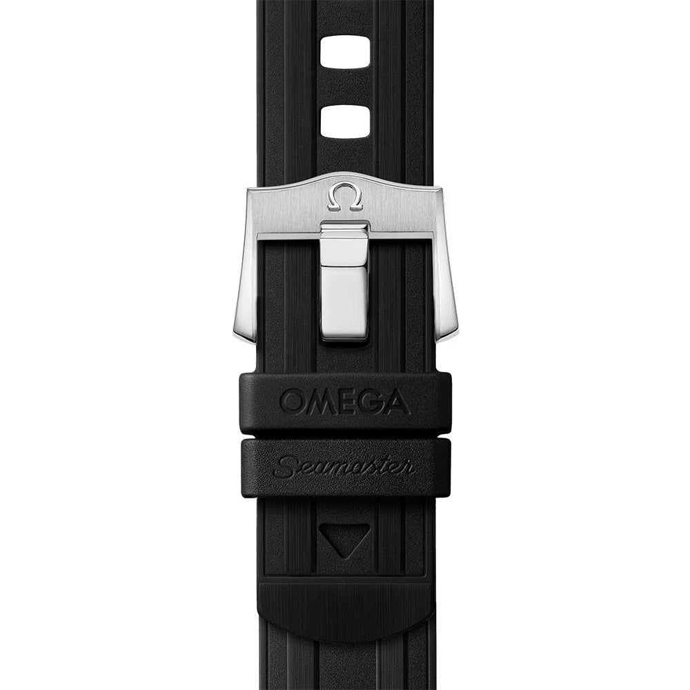 Seamaster Diver 300M Co-Axial Master Chronometer 42mm Men's Watch - White Dial on Black Rubber Strap for Scuba Diving & Luxury Water Sports
