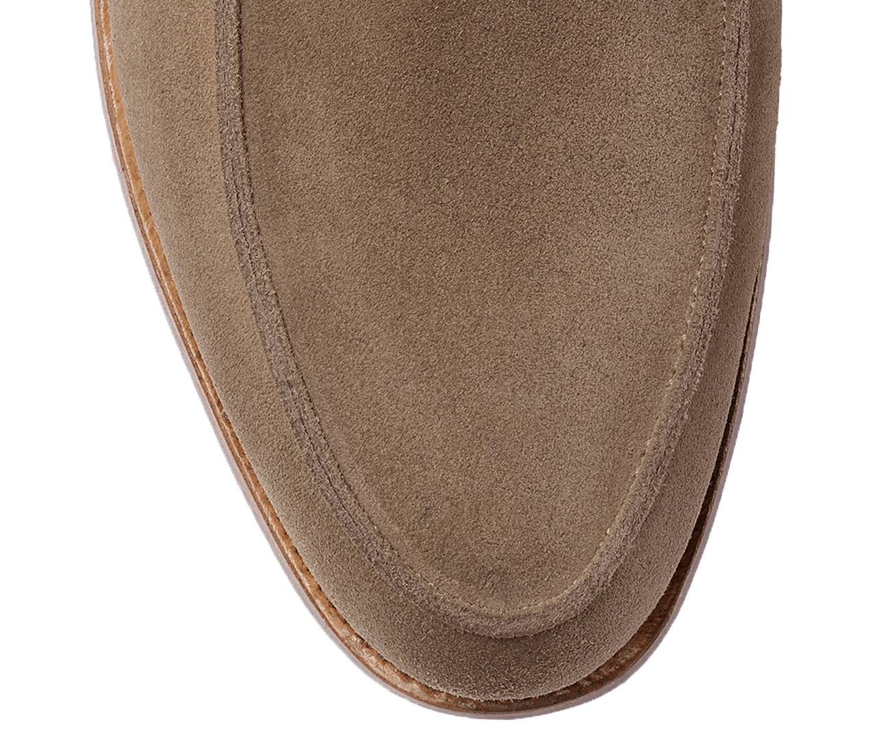 Salcombe Khaki Suede Shoes for Men - Comfortable Casual Loafers for Walking, Office & Outdoor Wear