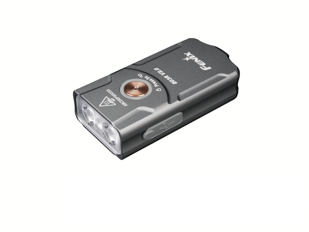 Fenix E03R V2 Ultra-Bright 300 Lumen Rechargeable Keychain Flashlight - Perfect for Camping, Hiking, and Emergency Use