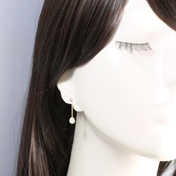 18K Yellow Gold Pearl Earrings for Women – Elegant & Timeless Jewelry Gift for Weddings, Parties & Special Occasions