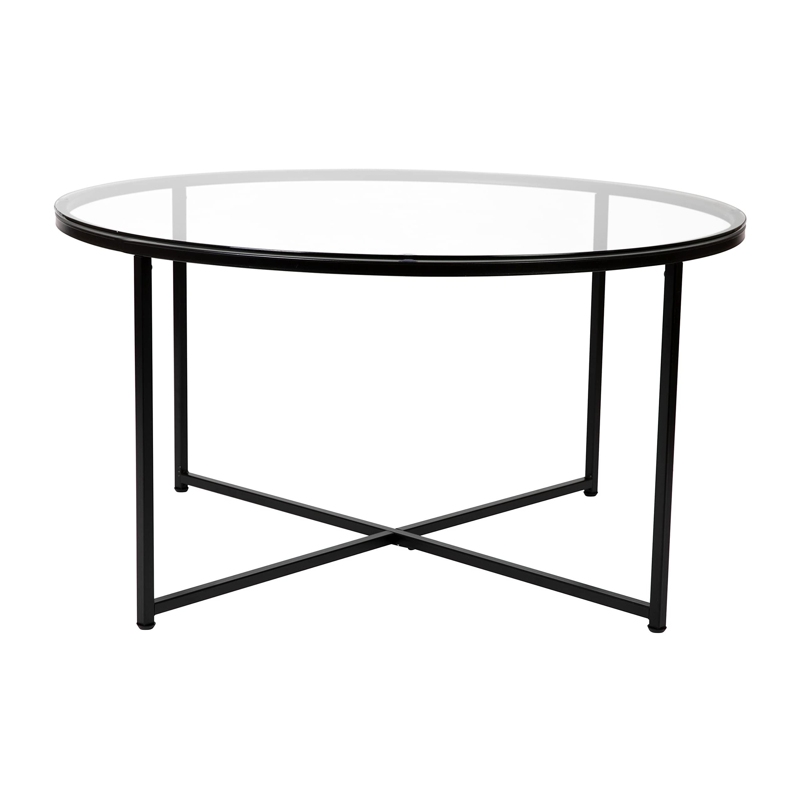 Merrick Lane Fairdale Glass Coffee Table - 36