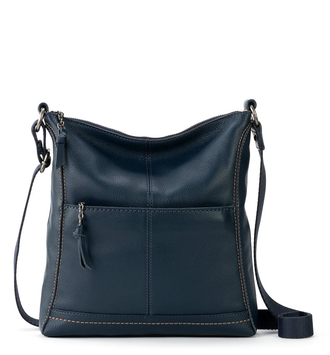 The Sak Lucia Genuine Leather Crossbody Bag - Adjustable Strap Convertible Purse for Women | Perfect for Travel, Shopping & Everyday Use