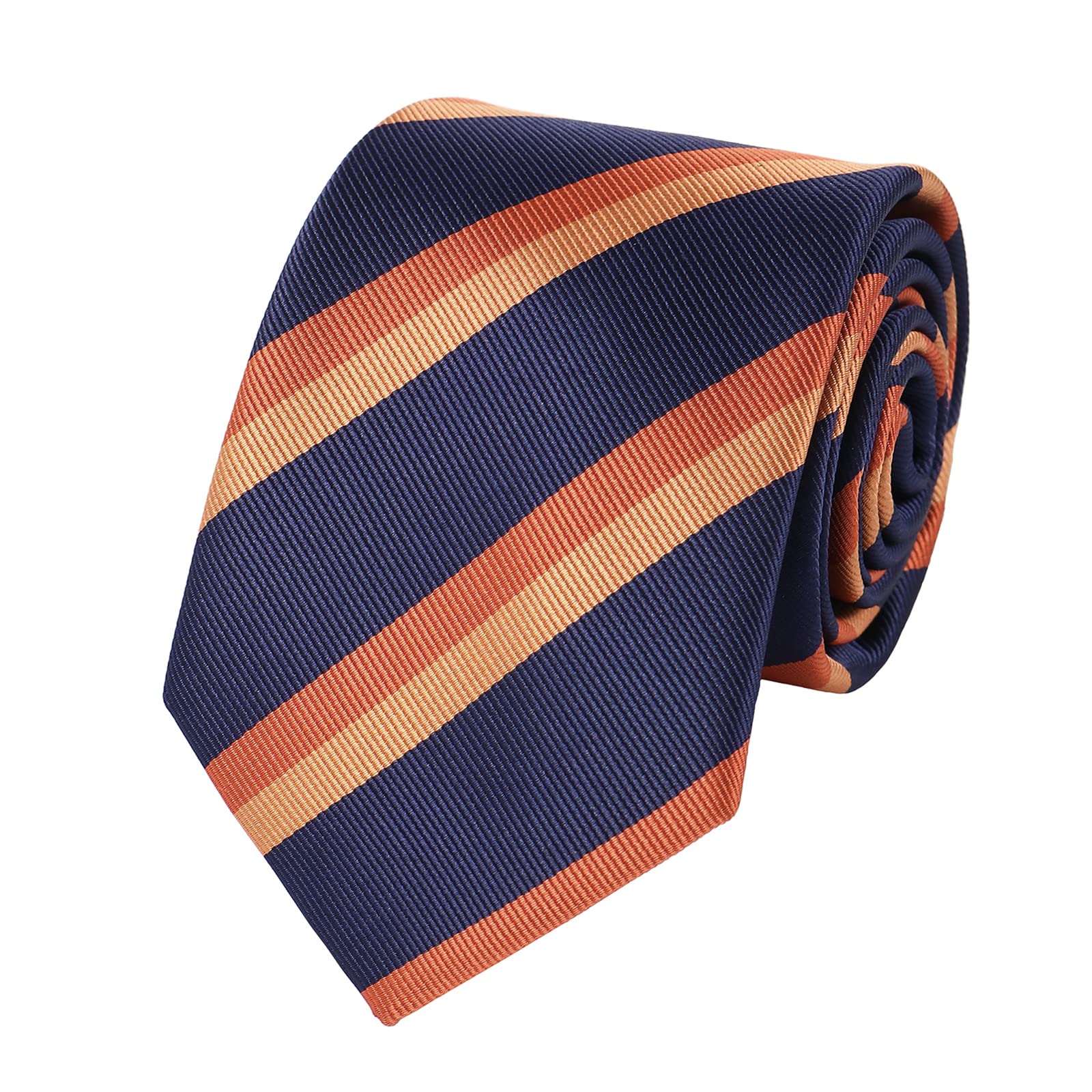 PACGOTH Men's Checker Stripe Woven Jacquard Neckties - Elegant Business & Wedding Ties with Gift Box - Perfect for Formal Events, Office Wear & Special Occasions