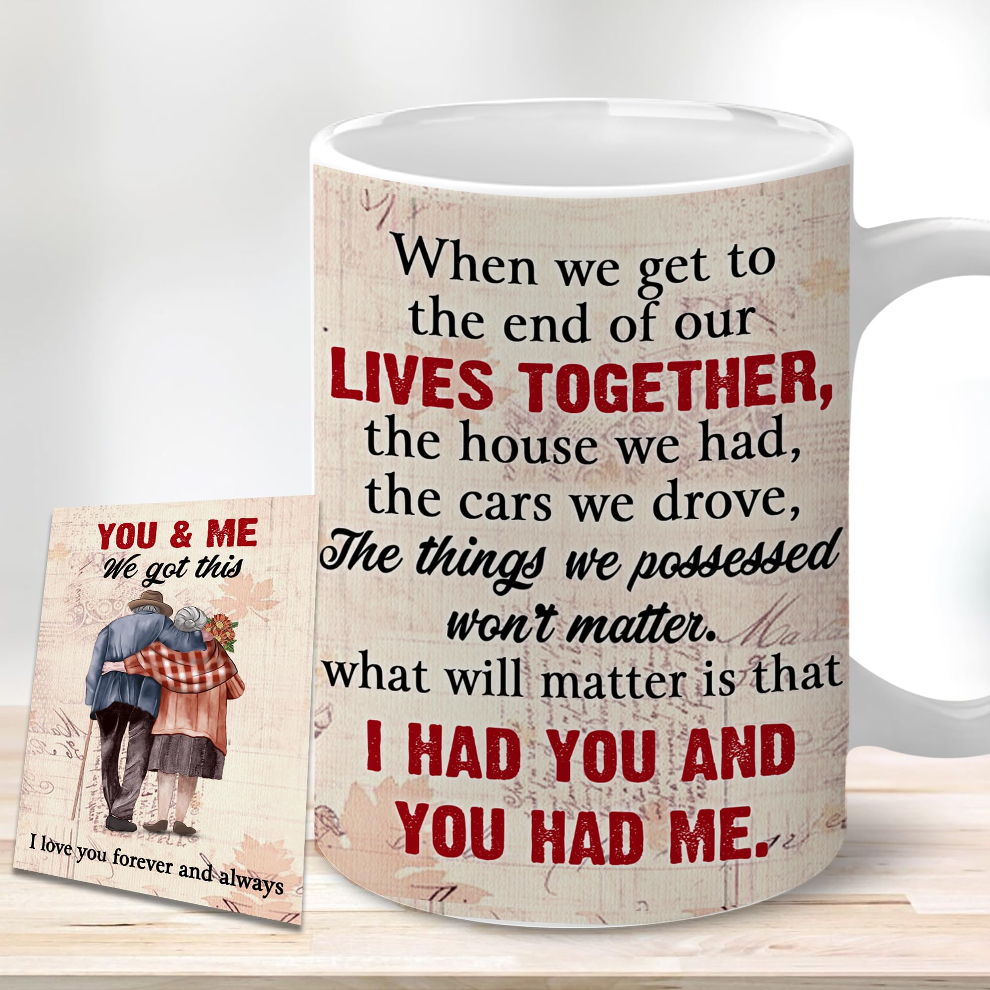 Personalized Coffee Mug for Wife & Husband - 11oz Ceramic Cup - Wedding, Anniversary, Birthday Gift Idea for Couples, Parents, Grandparents - Perfect for Coffee, Tea & Hot Chocolate at Home or Office