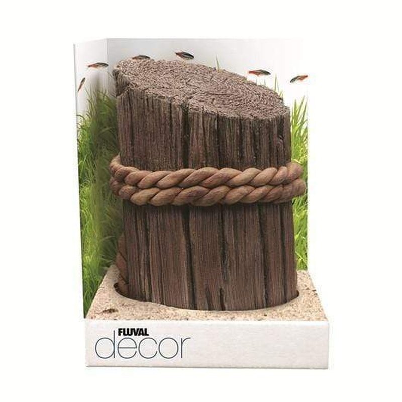 Fluval Decor Pier Post - Aquarium Ornament for Fish Tank, 13 x 19cm - Perfect for Tropical & Freshwater Fish Habitats
