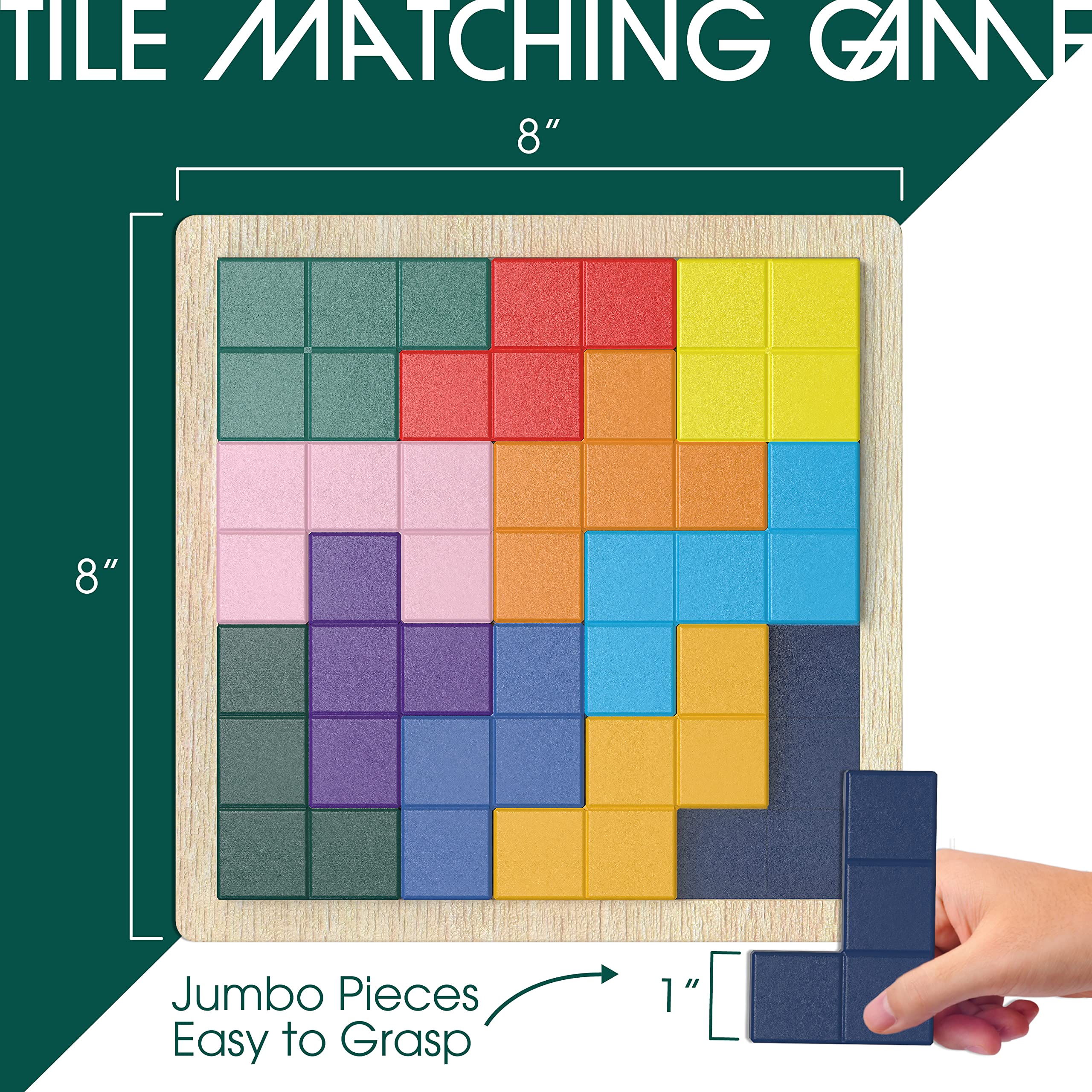 Dementia Matching Tiles Game for Seniors - Memory & Brain Stimulation Activities for Elderly Adults with Alzheimer's | Fun Cognitive Puzzles for Nursing Homes & Home Care