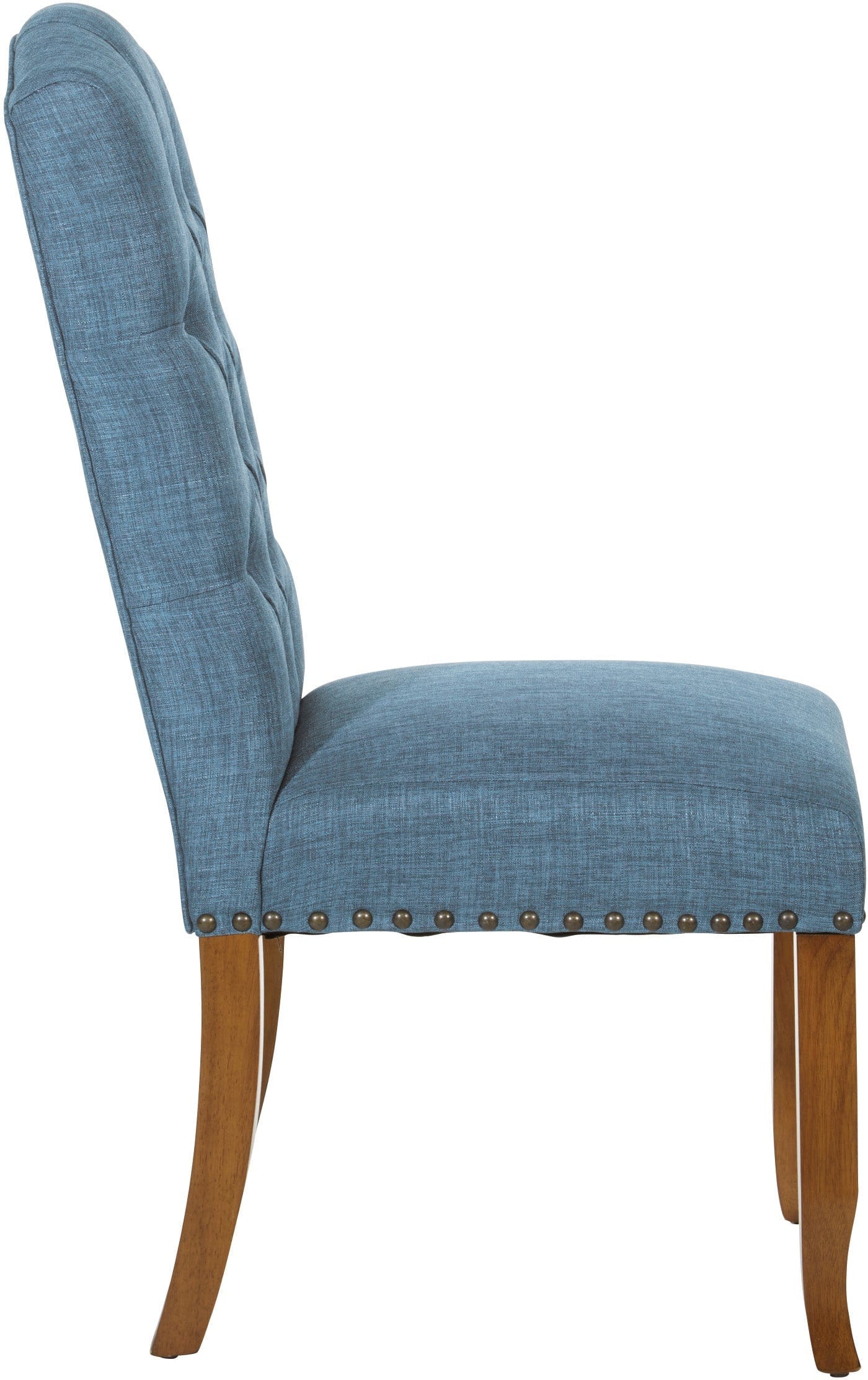 Office Star Jessica Tufted Dining Chair Set of 2 - Modern Upholstered Side Chairs with Button Tufting [JSA2L] - Perfect for Dining Room, Kitchen, Office or Conference Room