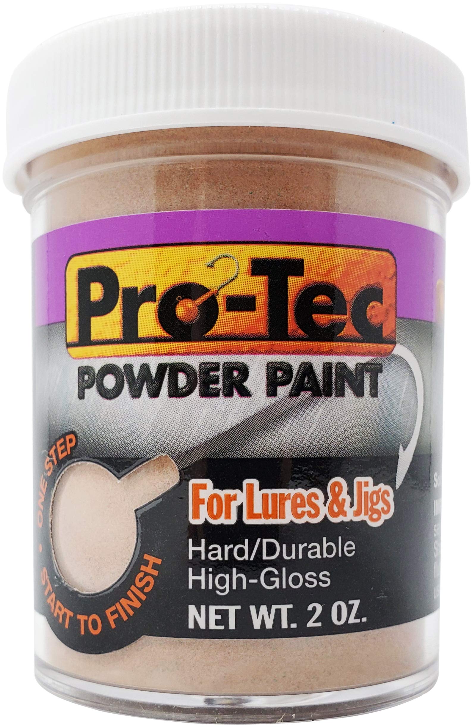 Pro-Tec Jigs and Lures Powder Paint - Durable Jig Head & Fishing Lure Paint for Bass, Walleye, Crappie - DIY Tackle Coating for Freshwater & Saltwater Fishing - Perfect for Custom Lure Making & Tackle Repair