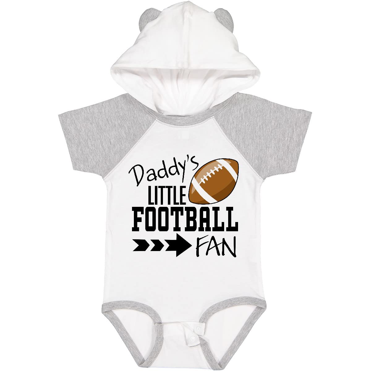 Inktastic Daddy's Little Football Fan Baby Bodysuit - Cute Infant Onesie for Game Day & Family Photos - Perfect Gift for Newborns & Football Lovers