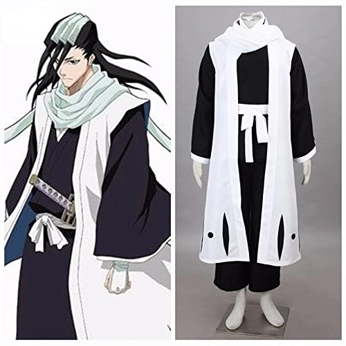 Kuchiki Byakuya Adult Cosplay Costume - Anime Bleach Captain Halloween Costume for Men & Women - Perfect for Conventions, Cosplay Events & Halloween Parties