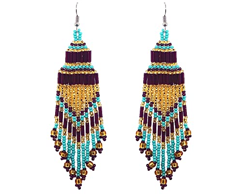Burgundy/Gold/Turquoise