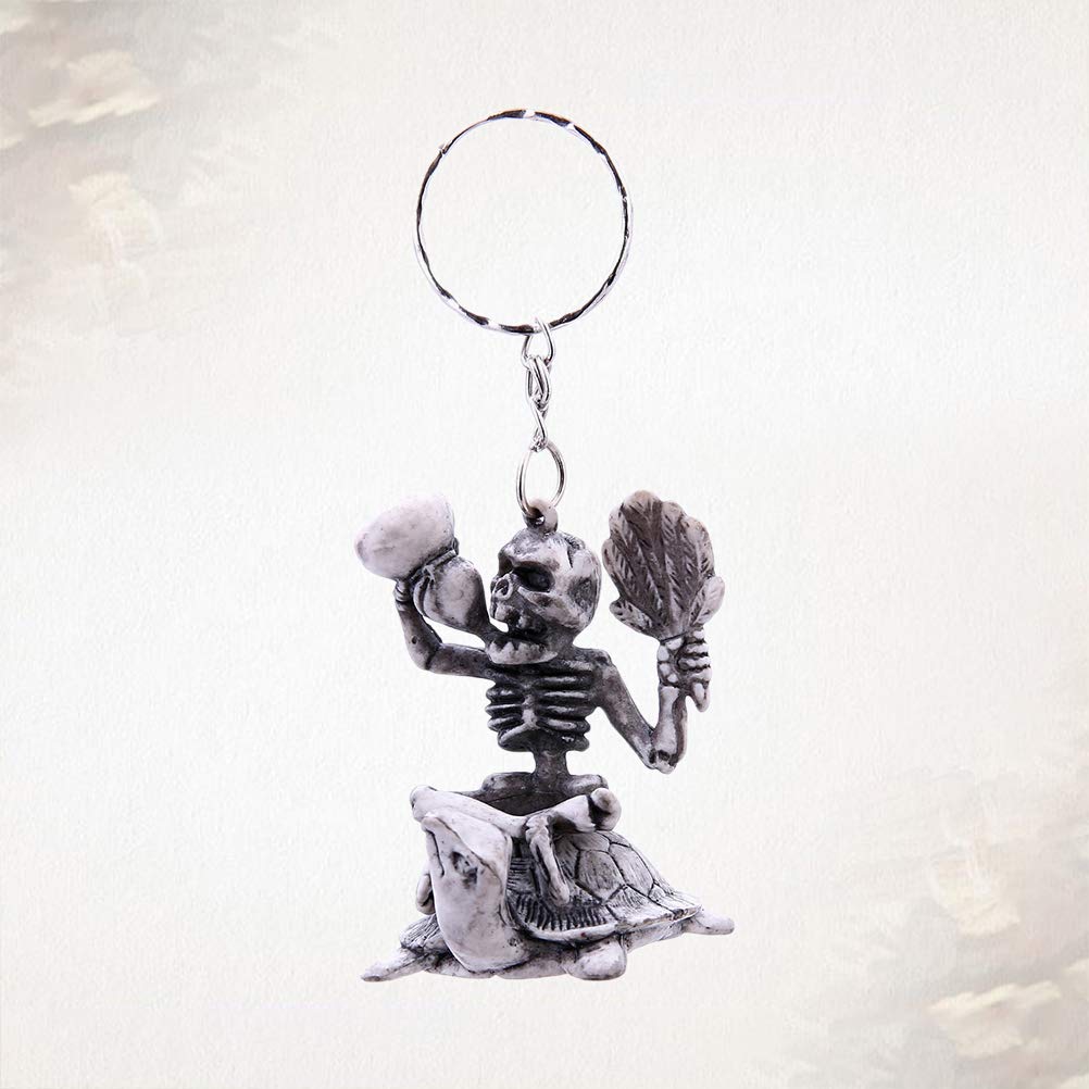 SOIMISS Car Dice Keychain - Rubber Skull Key Ring Holder for Car Keys, Fashion Pendant Keyring - Perfect for Car Enthusiasts & Gift Giving