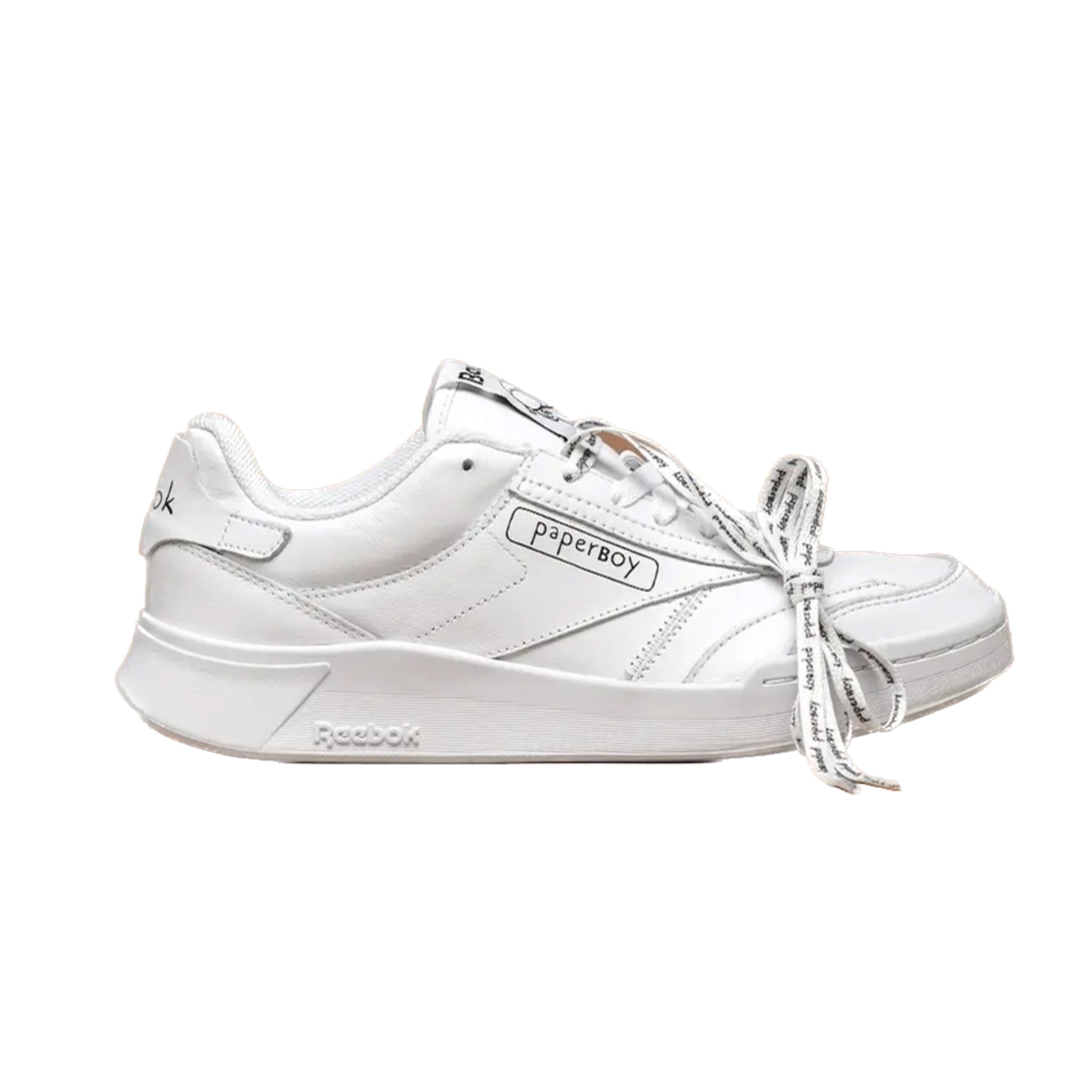 Reebok Club C Legacy Sneakers - Beams x Paperboy Paris Collaboration - White & Black Classic Tennis Shoes for Men & Women | Perfect for Casual Wear, Street Style & Everyday Comfort