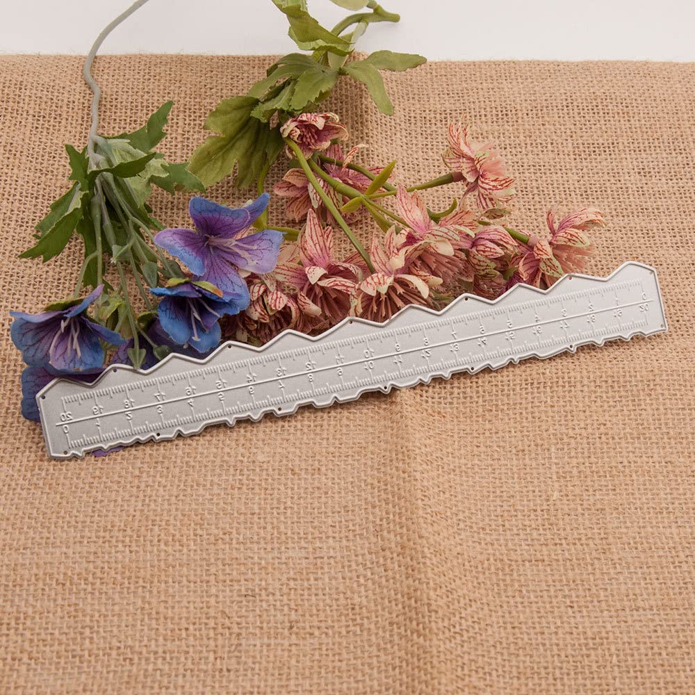 Arbuya 3-Piece Deckle Edge Ruler Set - Paper Cutter & Tearing Tool for Scrapbooking, Card Making & Journaling - Create Vintage & Irregular Paper Edges - Perfect for DIY Crafts, Stationery & Art Projects