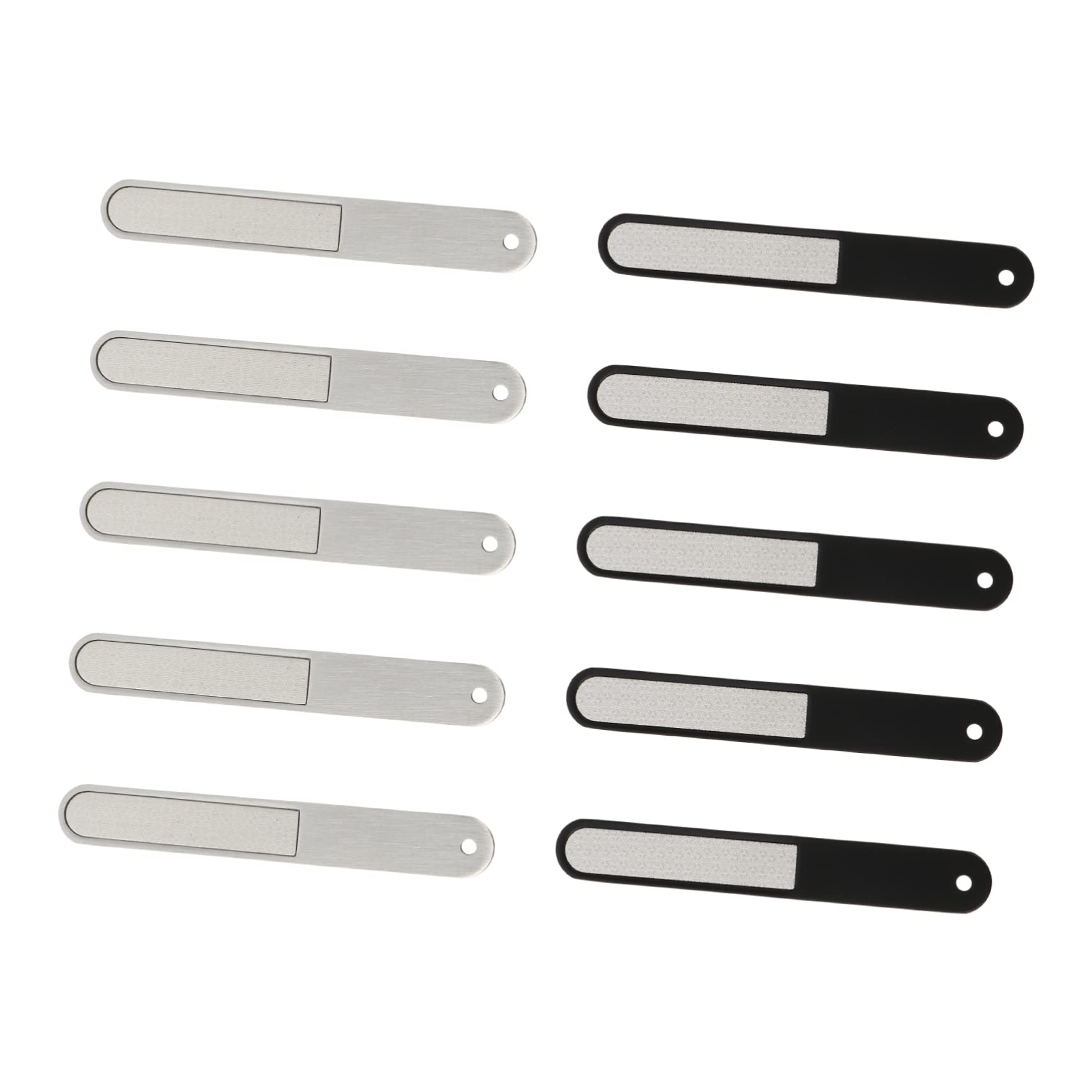 10pcs Stainless Steel Nail File Set - Professional Nail Tools for Manicure & Pedicure, Nail Buffer, Polisher & Trimmer - Perfect for Salon, Home & Travel Nail Care