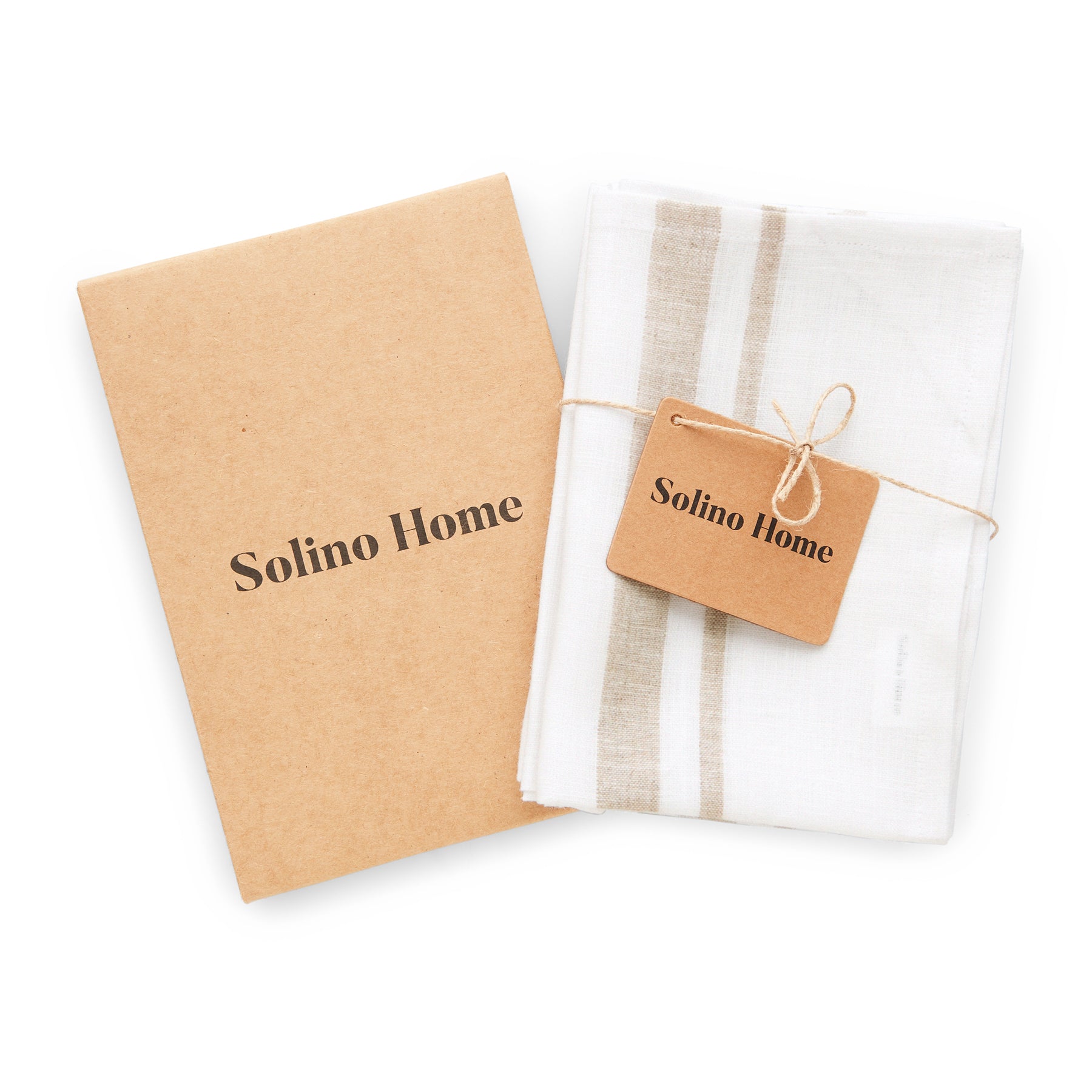 French Striped Kitchen Towels Set of 2 - Absorbent Cotton Dish Cloths for Drying Dishes & Cleaning - Perfect for Farmhouse & Coastal Style Kitchens
