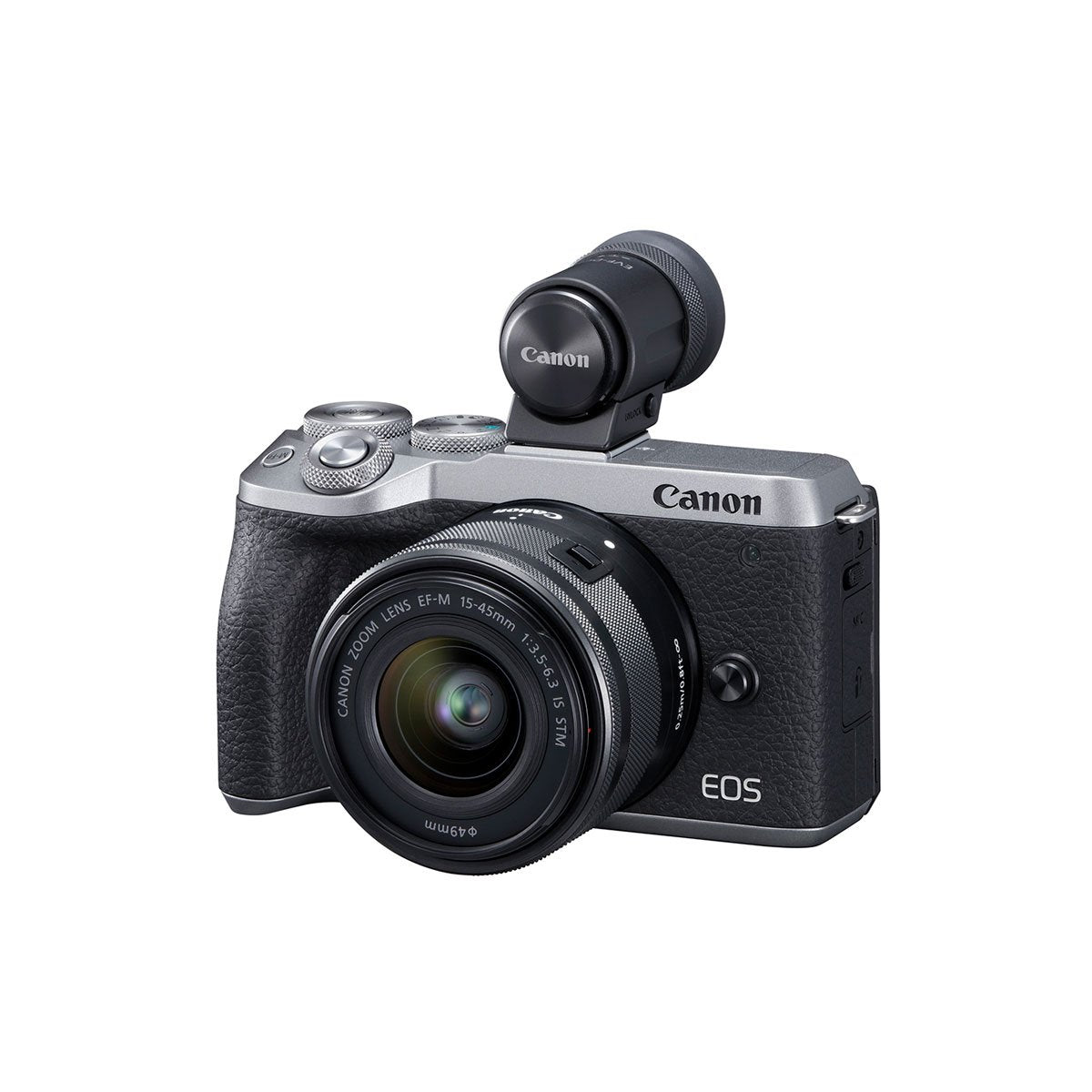 Canon EOS M6 Mark II Mirrorless Digital Camera with 15-45mm IS STM Lens Kit (Silver) - Perfect for Vlogging, Travel Photography & Content Creation