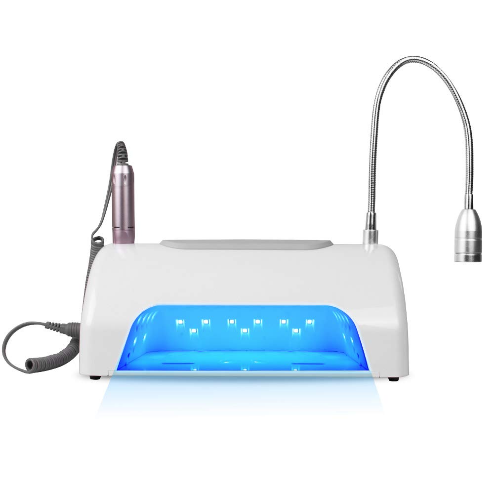 Lolicute 5-in-1 Electric Nail Drill Machine with 30000RPM & Vacuum Dust Collector - Professional Nail File Kit for Salon & Home Manicure Pedicure | Perfect for Nail Art, Acrylics & Gel Extensions (Fast US Shipping)