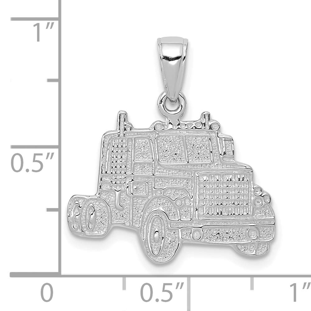 FJC Finejewelers 14K White Gold Truck Cab Charm Pendant - Perfect for Truck Lovers, Jewelry Gifts & Everyday Wear