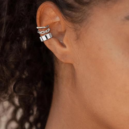 D:Silver Paperclip cuff