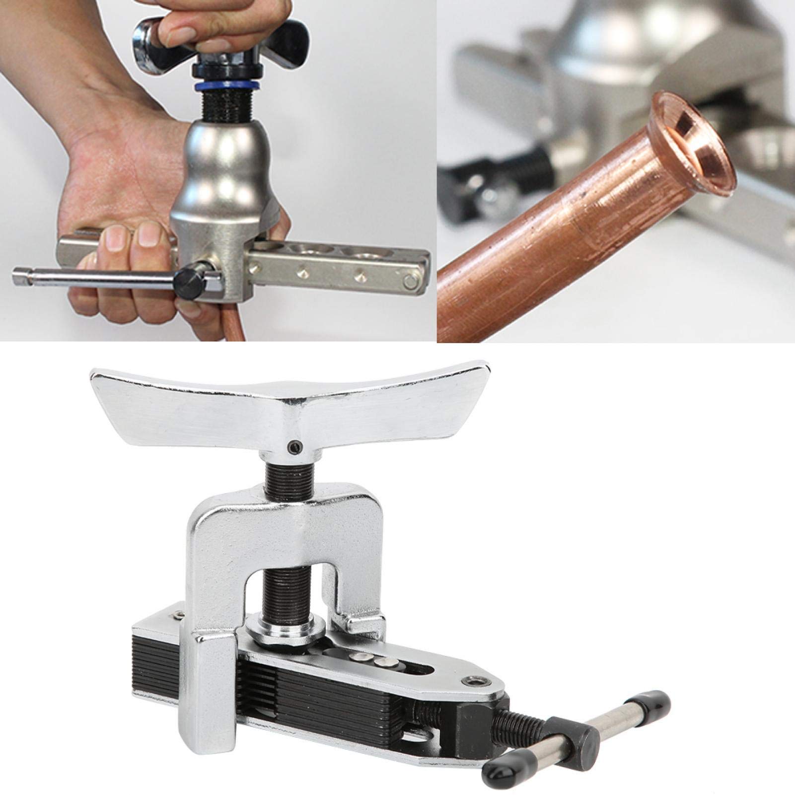 Agatige 2-Piece Flaring Tool Kit for Copper Tubing & Brake Pipes (3/16