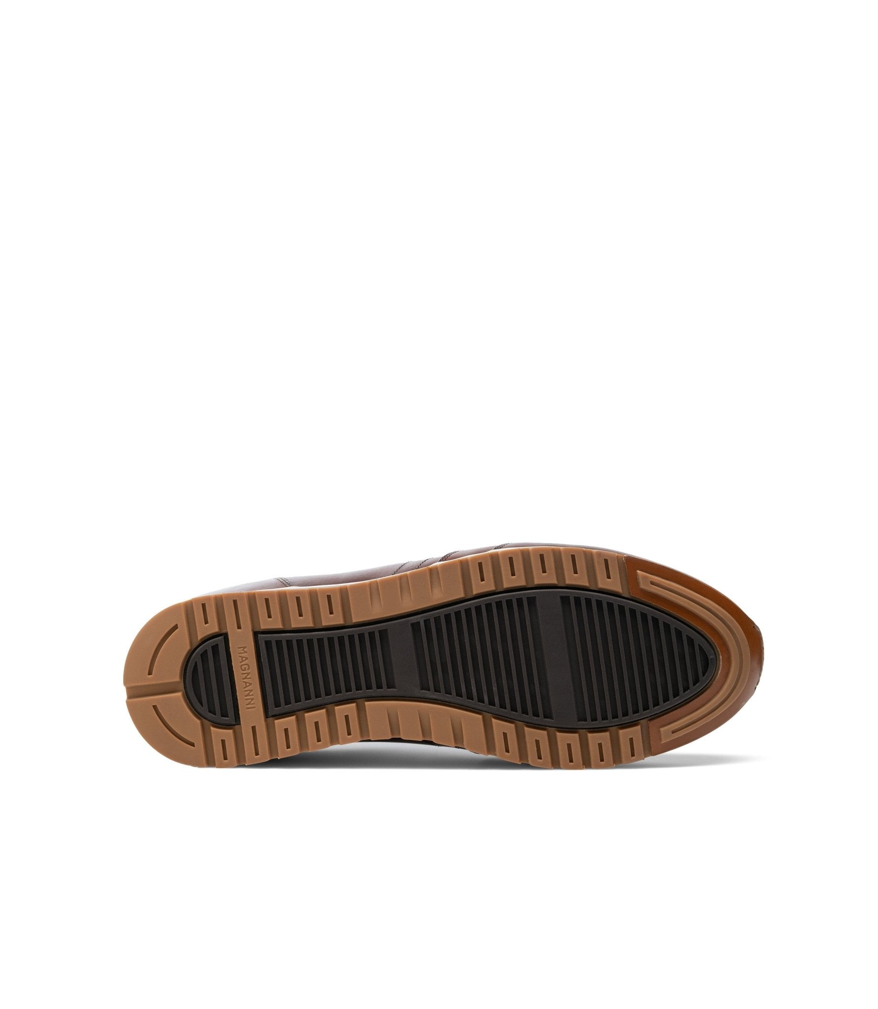 MAGNANNI Ibiza Men's Casual Sneakers in Genuine Leather - Mahogany Brown Color | Perfect for Business Casual & Weekend Outings