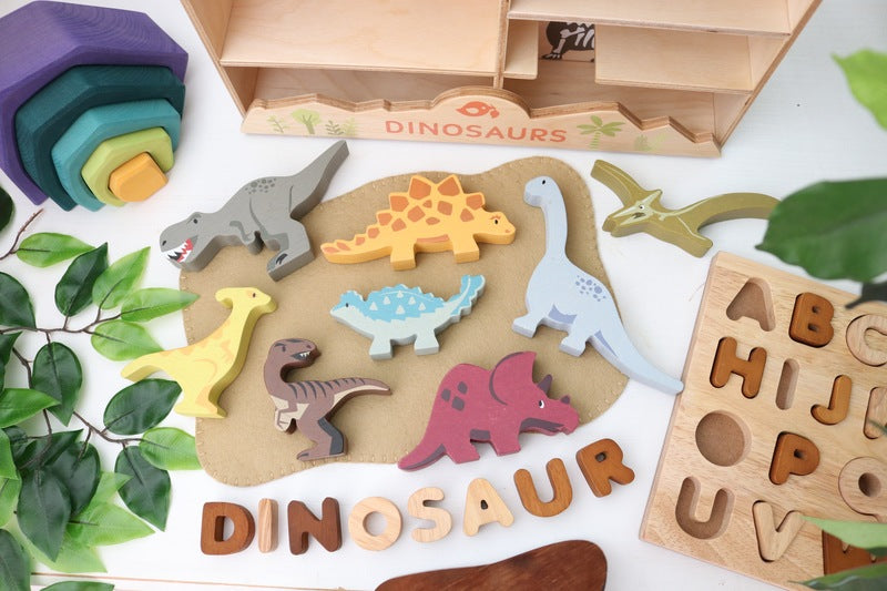 Wooden Dinosaur Pterodactyl Toy - Handmade Wooden Dinosaur Figure for Kids, Educational Prehistoric Animal Model - Perfect for Playtime, Learning & Dinosaur Themed Decor