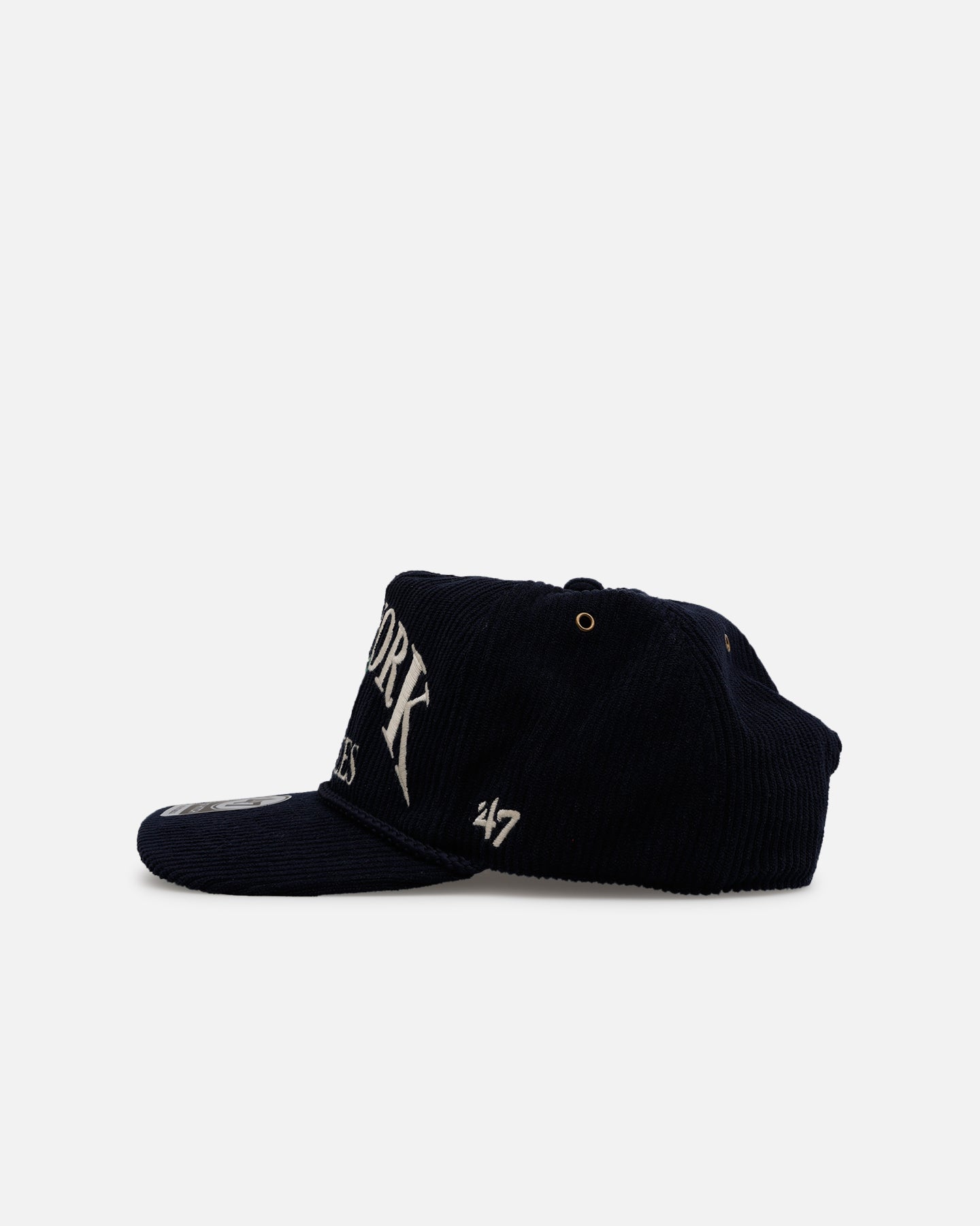 New York Yankees 'Pitchout' 47 Hitch Corduroy Snapback Hat - Navy Blue Adjustable Baseball Cap for Men & Women - Perfect for Games, Streetwear & Casual Outfits