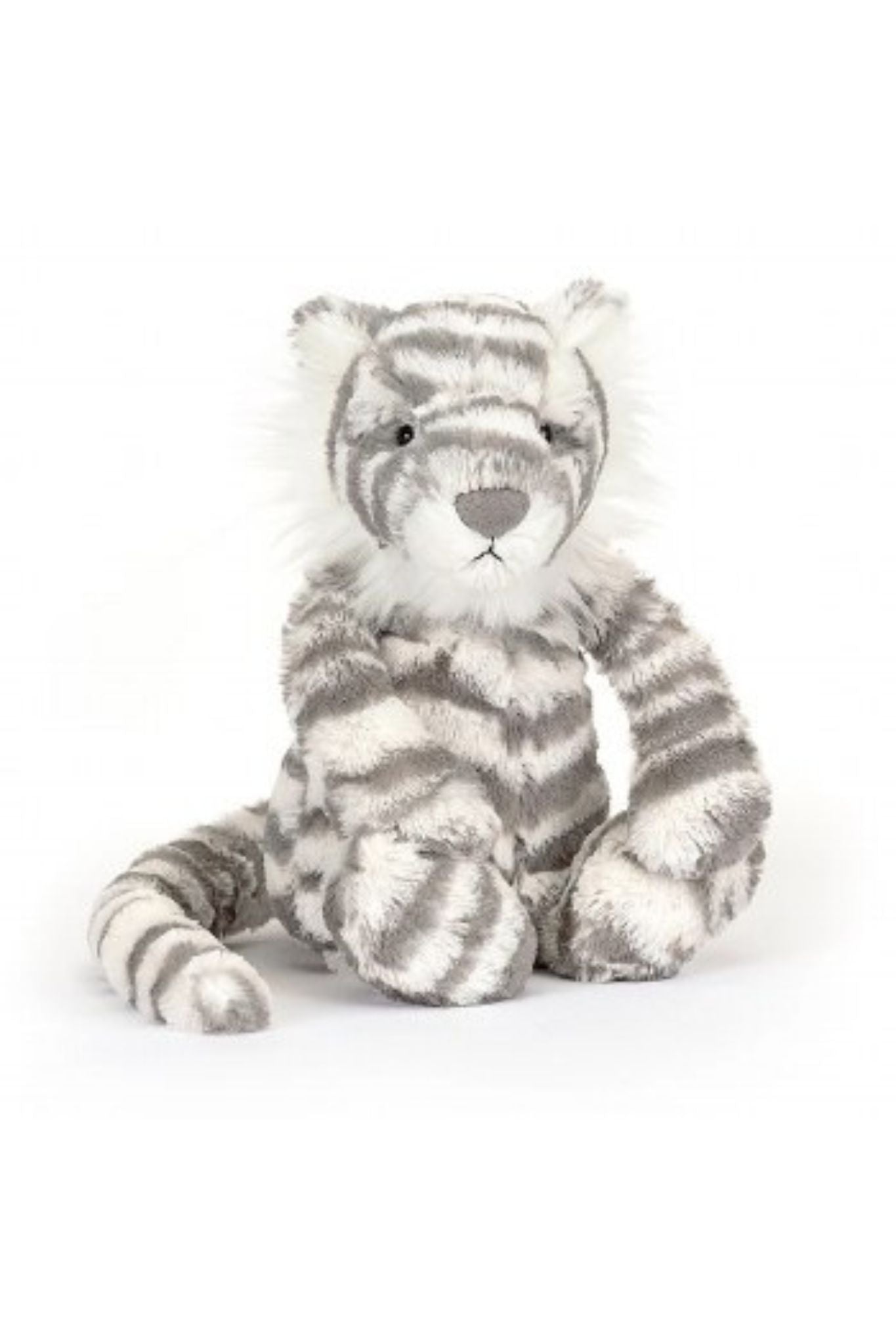 Bashful Snow Tiger Plush Toy by Jellycat - Soft & Cuddly Stuffed Animal for Kids, Nursery Decor, and Gift Giving