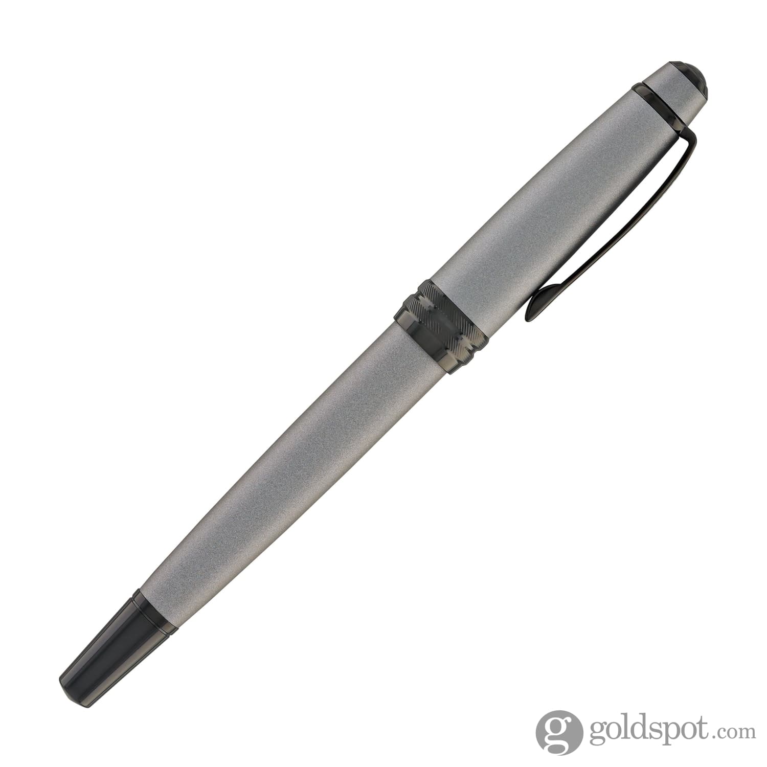 Premium Cross Bailey Fountain Pen in Matte Gray Lacquer PVD - Luxury Writing Instrument for Professionals & Gift Giving