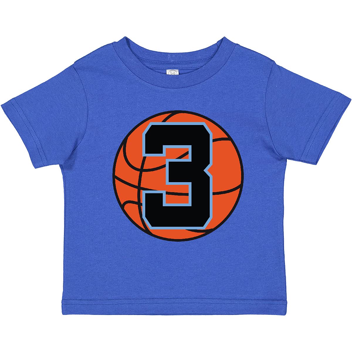 Inktastic Basketball 3rd Birthday T-Shirt for 3 Year Old Boys & Girls - Fun Toddler Basketball Party Outfit for Birthday Celebrations & Sports Events