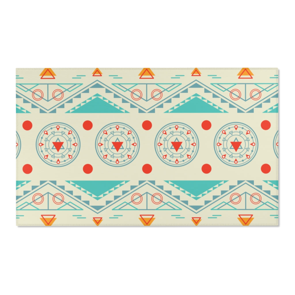 Stylish Area Accent Rugs - Lightweight Rustic Floor Mat for Living Room, Bedroom & Entryway Decor | Home & Office Use