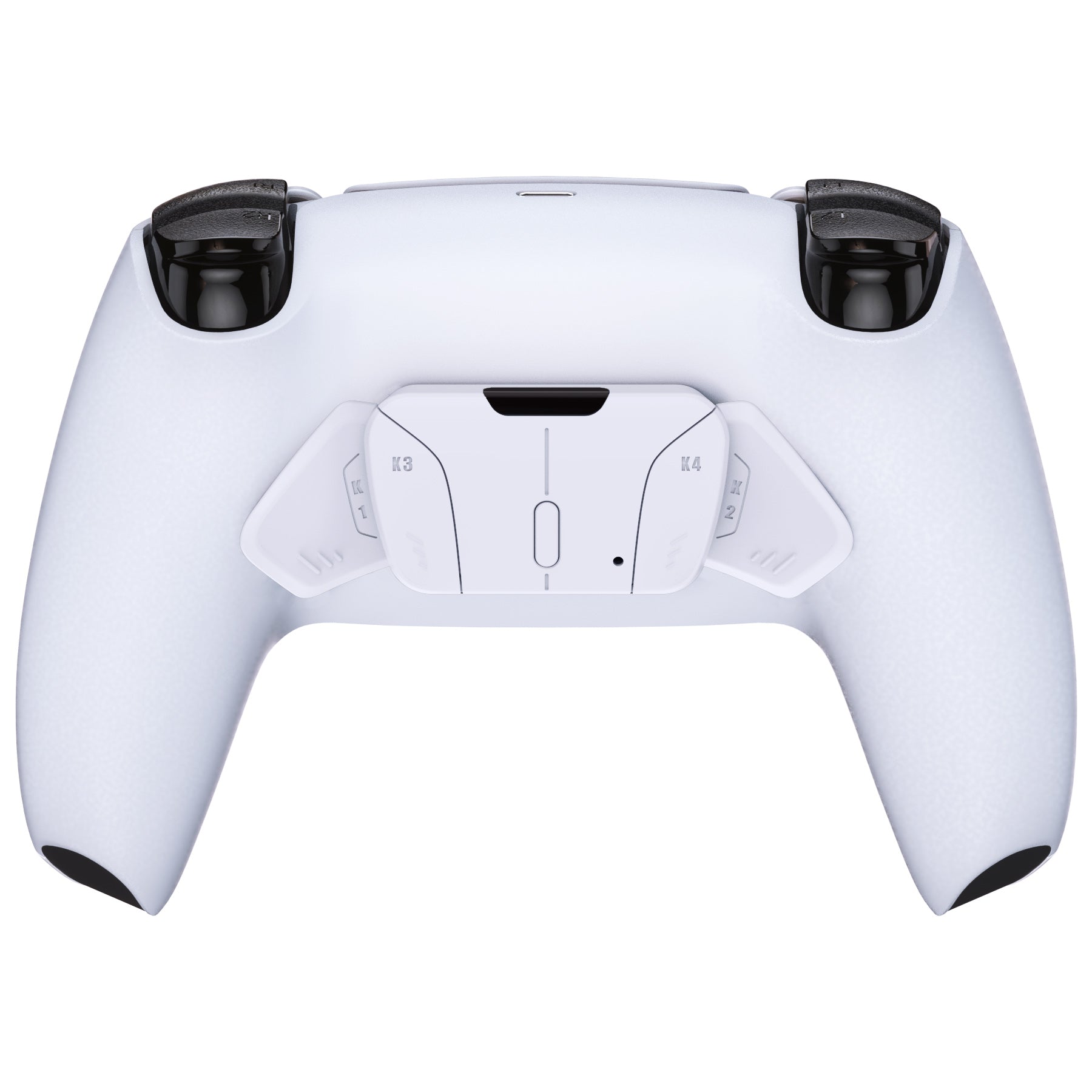 eXtremeRate Solid White Replacement Back Buttons Housing Shell for PS5 Controller - Compatible with K1 K2 K3 K4 & RISE4 Remap Kit (Controller & Board Not Included) - VPFM5002 - Perfect for Gaming, Customization & Controller Repair