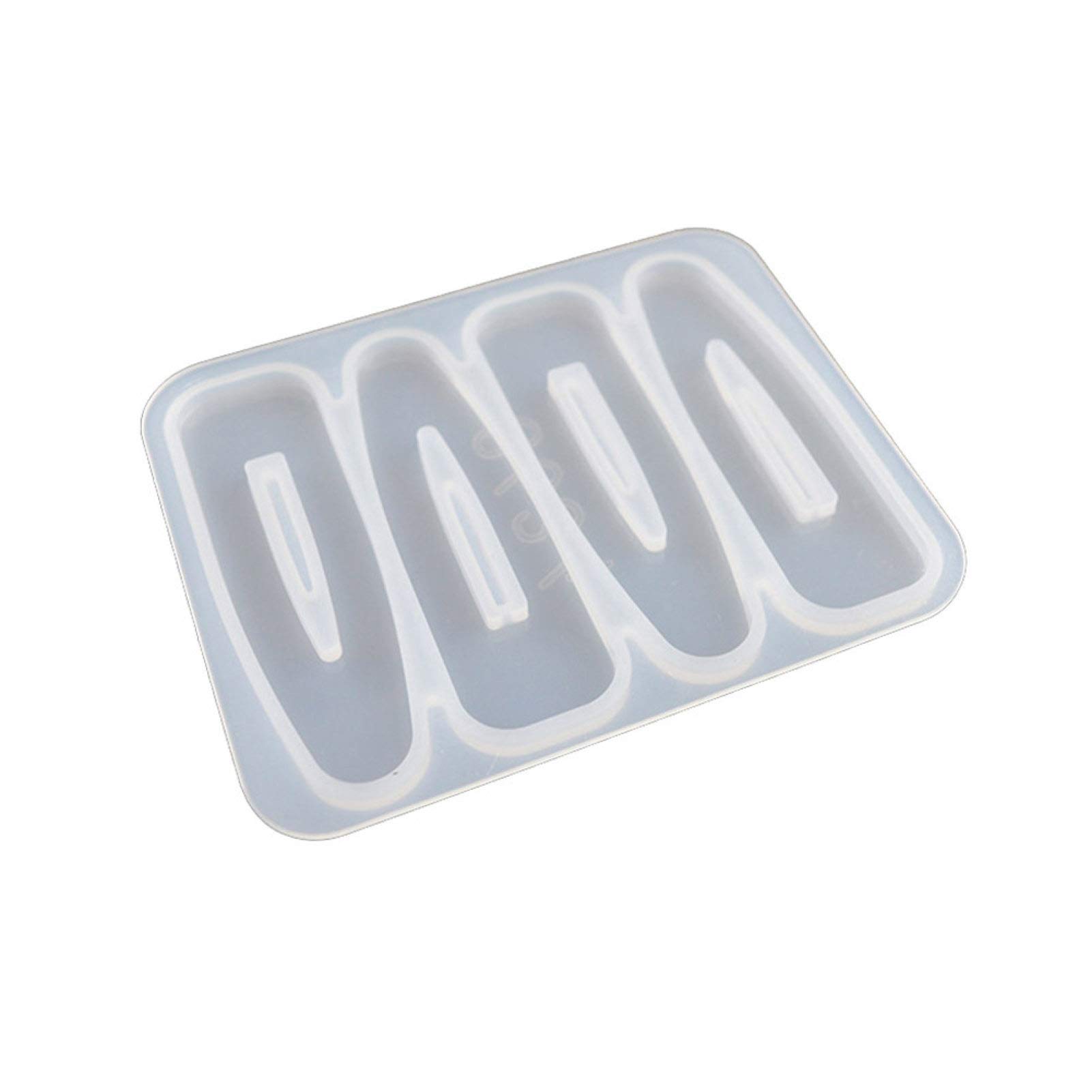 Premium Silicone Resin Molds for DIY Hair Clips & Barrettes - Epoxy Casting Jewelry Molds for Crafting Unique Hair Accessories - Perfect for Handmade Gifts, Party Favors & Boutique Creations