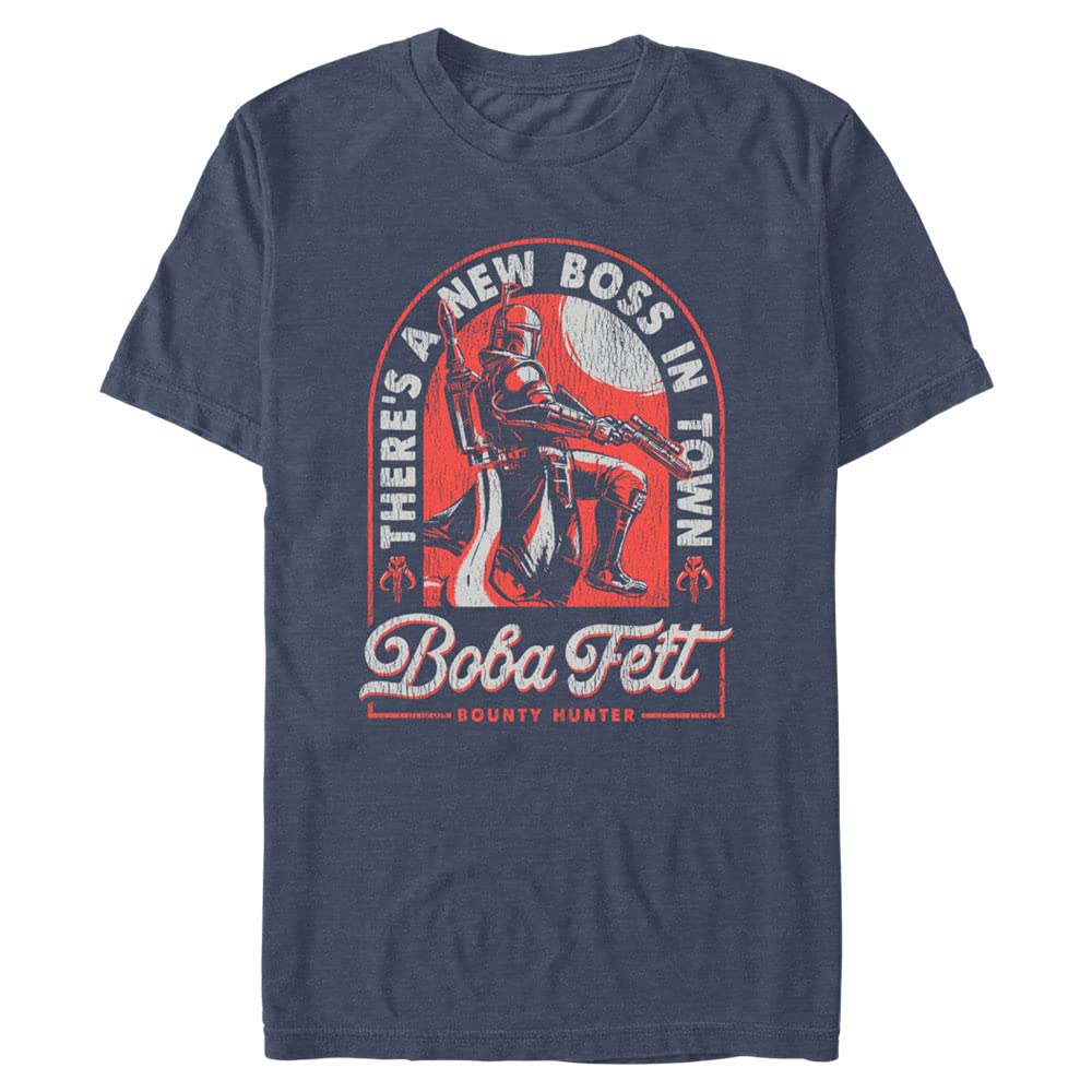 STAR WARS Men's Big & Tall The New Boss T-Shirt - Official Licensed Graphic Tee for Star Wars Fans - Perfect for Cosplay, Conventions & Everyday Wear