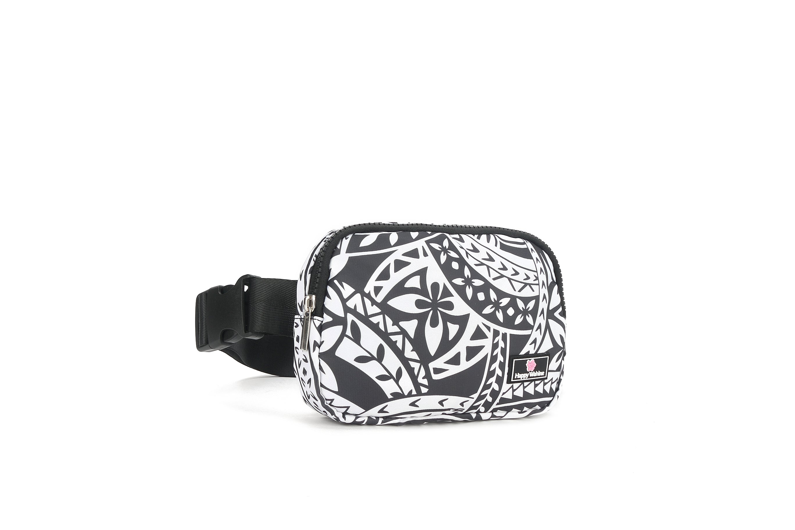 Jenna Tapa Black Belt Bag for Women - Fashionable Waist Pack Fanny Pack for Running, Travel & Everyday Use