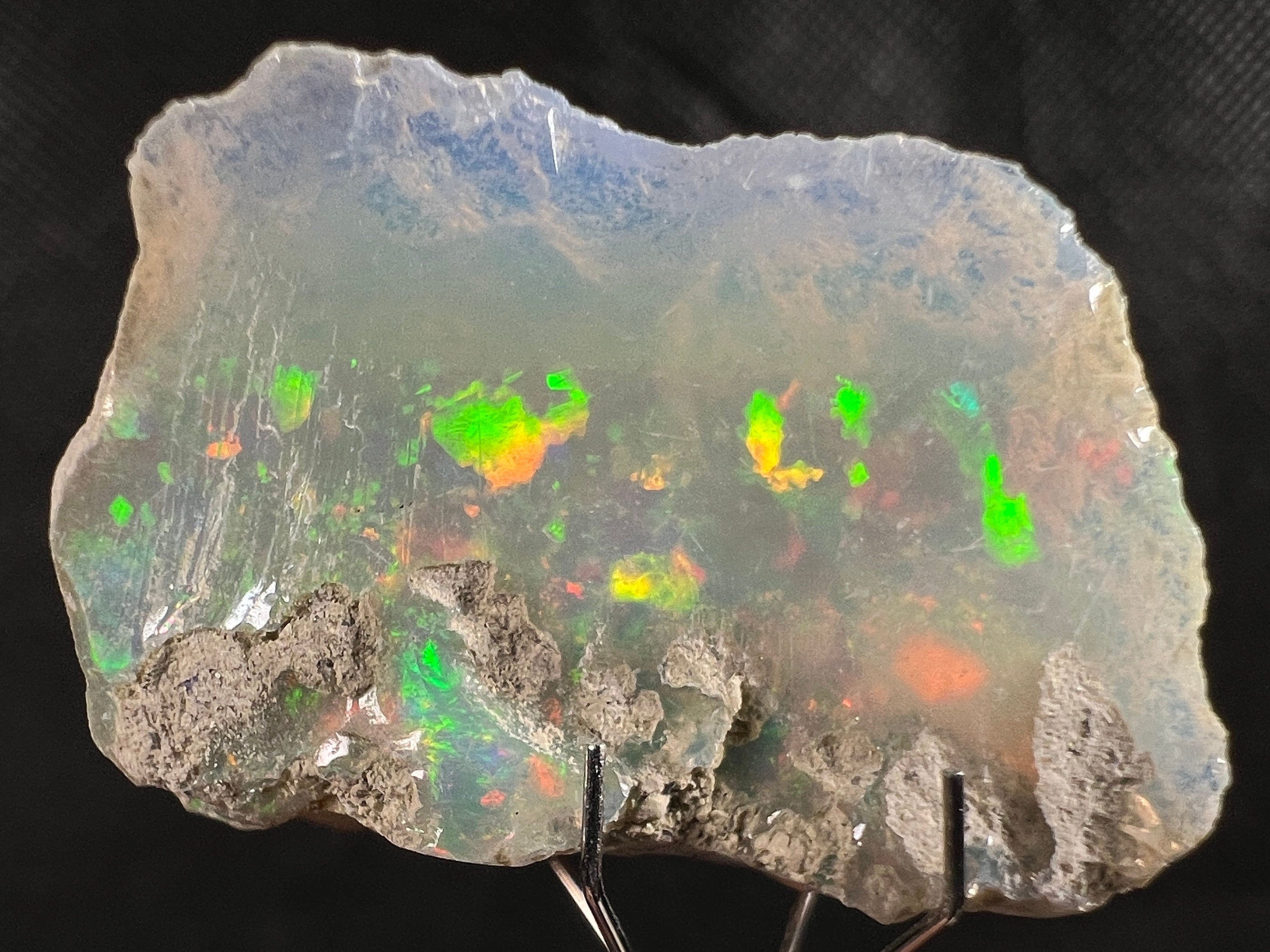 Premium 4A+ Welo Opal Raw Crystal - Natural Cutting Grade Opal Gemstone, October Birthstone (50721) for Jewelry Making, Healing Crystals & Collectibles
