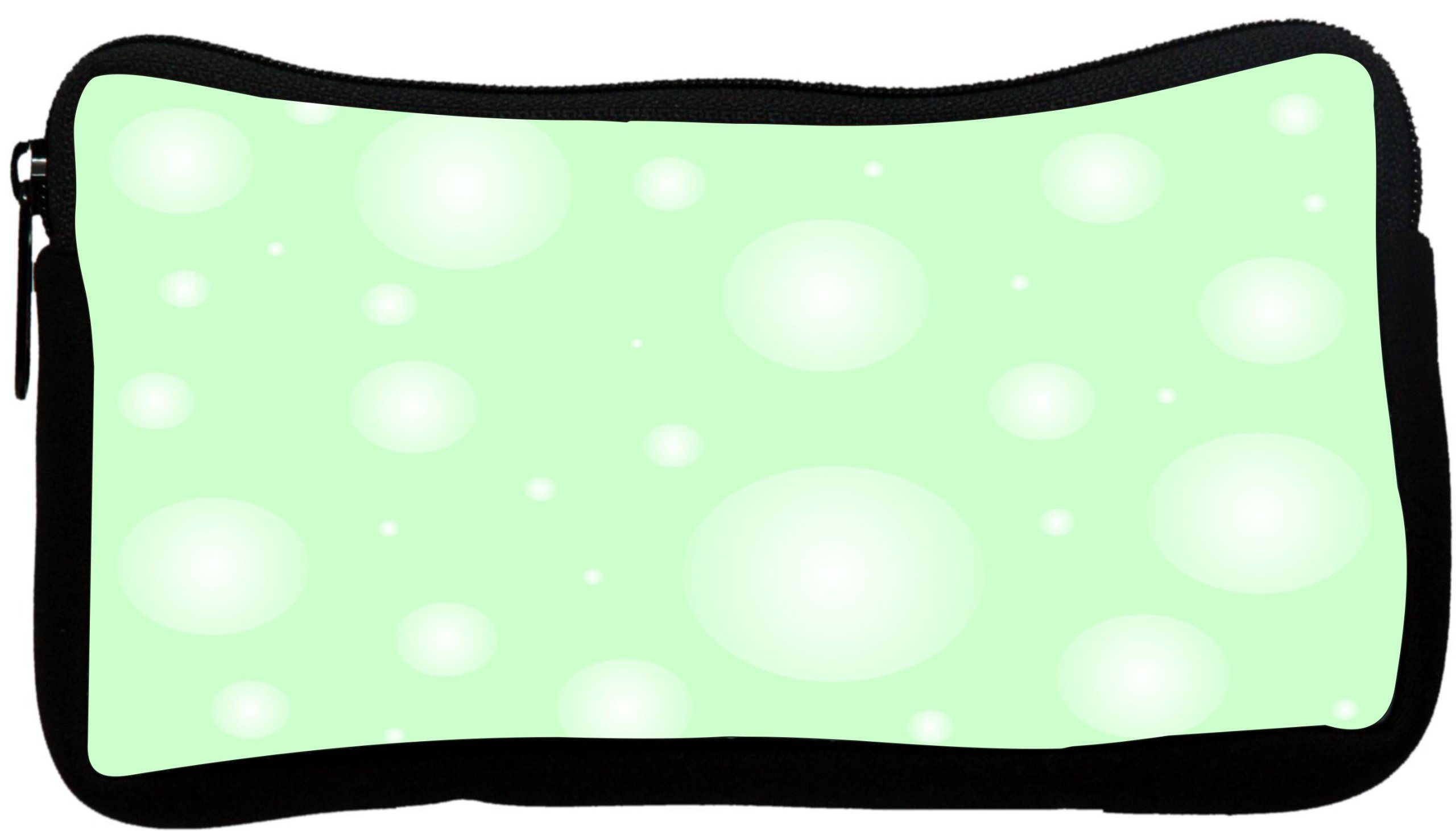 Ghost Green Bubbles Design Neoprene Pencil Case (pc1210) - Durable School & Office Supplies for Students, Artists & Professionals - Perfect for Organizing Pens, Markers & Art Tools