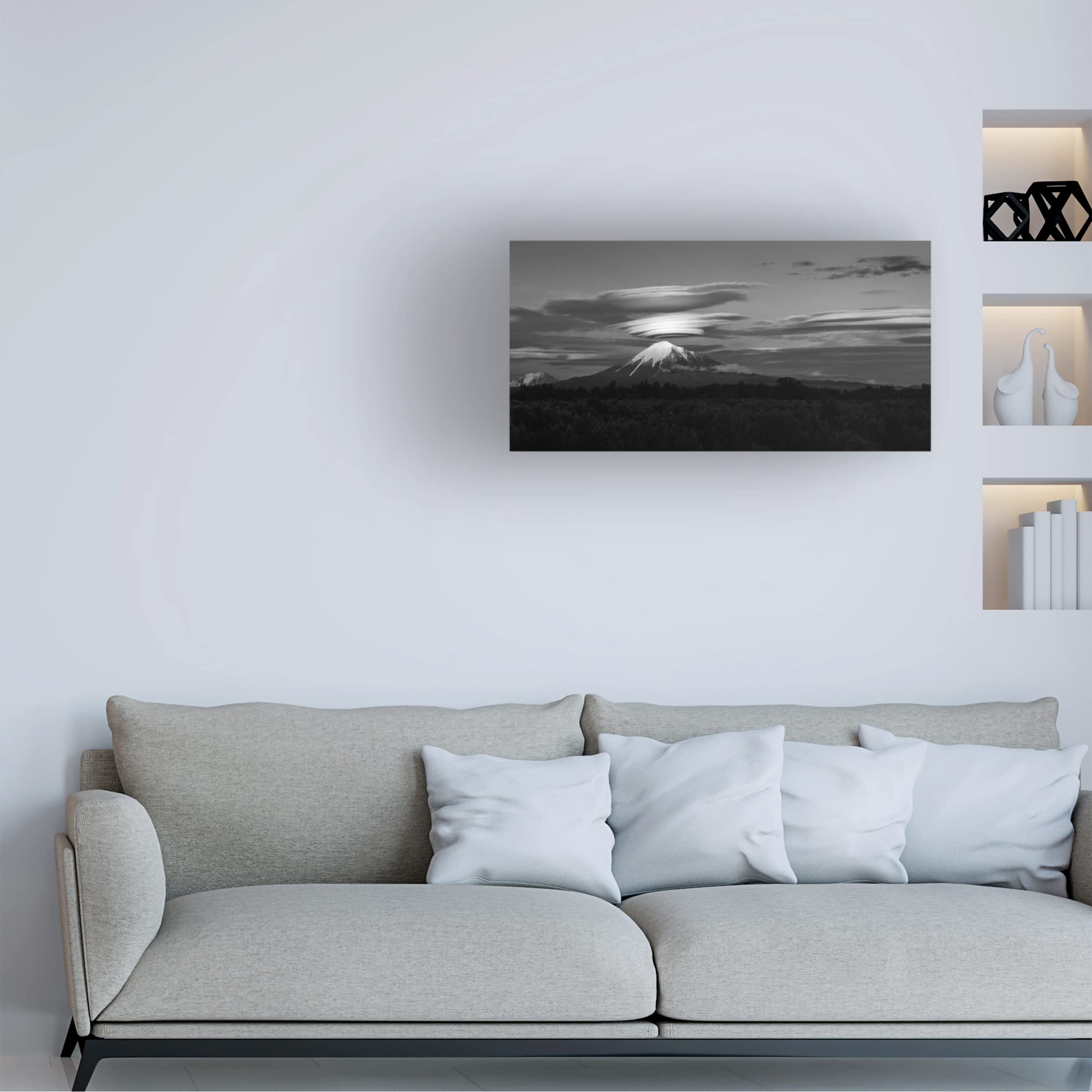 Trademark Fine Art 'Volcano Goes To Sleep' Canvas Wall Art Print by Lukas Ildza - Perfect for Living Room, Bedroom & Office Decor
