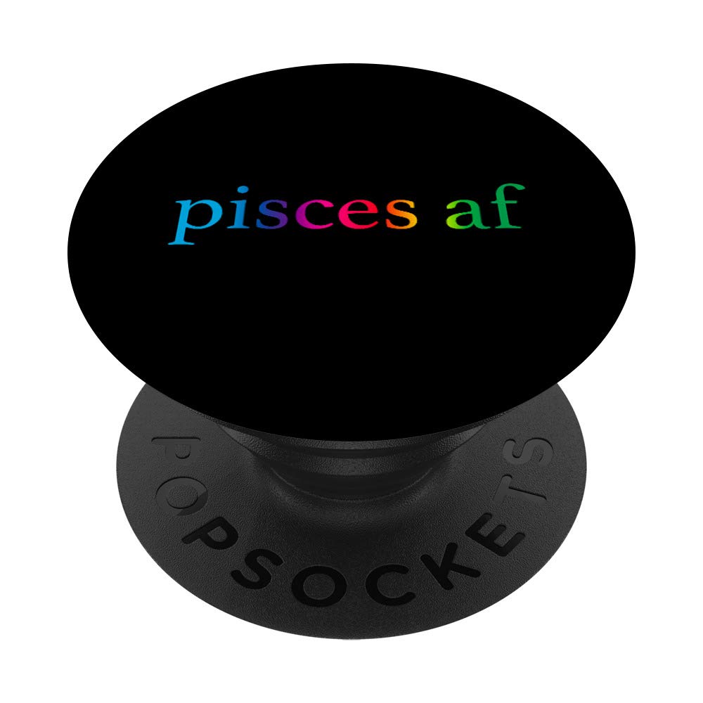 Rainbow Gradient LGBTQ Pride Pisces Zodiac Sign PopSockets Phone Grip & Stand - Compatible with iPhone, Samsung & Tablets - Perfect for Pride Month, LGBTQ Support & Daily Phone Protection