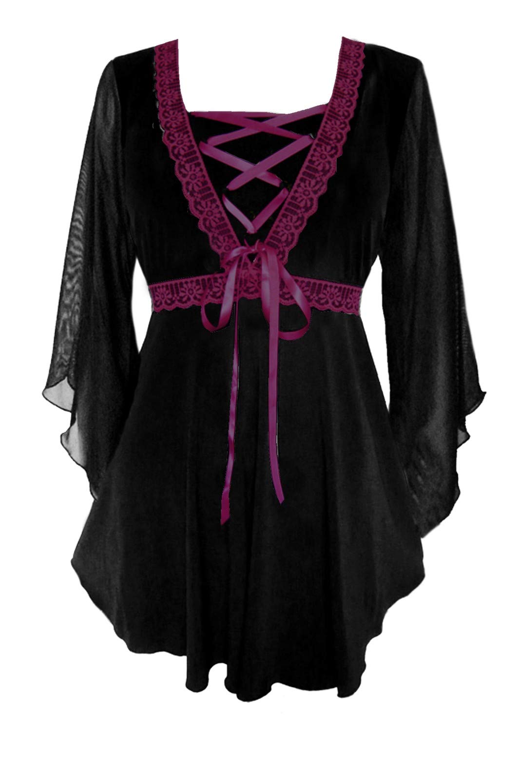 Victorian Gothic Corset Top for Women - Elegant Medieval Blouse for Halloween, Cosplay & Everyday Wear | Perfect for Renaissance Fairs, Gothic Fashion & Themed Parties