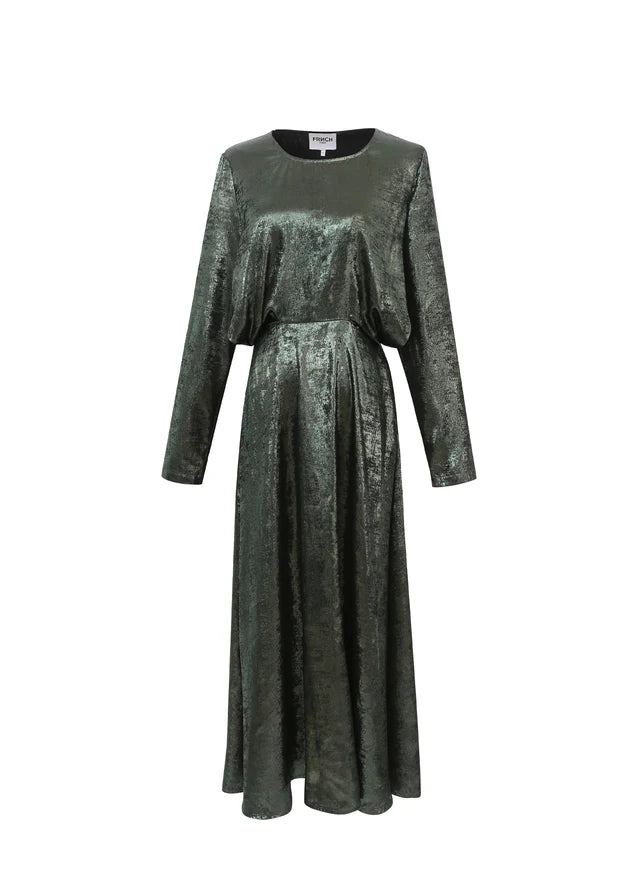 Elegant Clarine Long Dress in Green - Perfect for Weddings, Parties & Formal Events